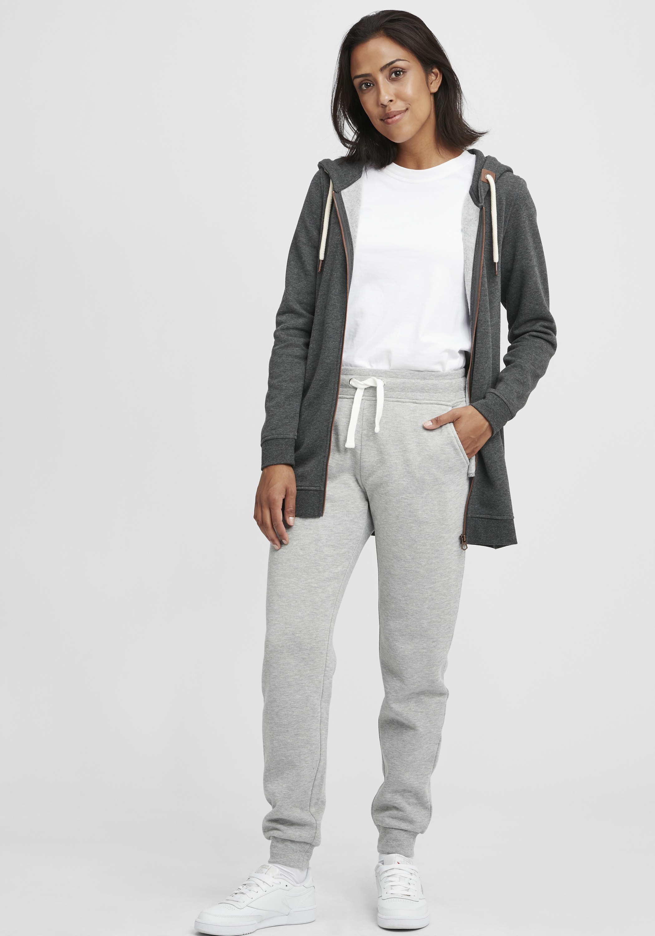 OXMO OXVicky Damen Sweatjacke Grau XS 5