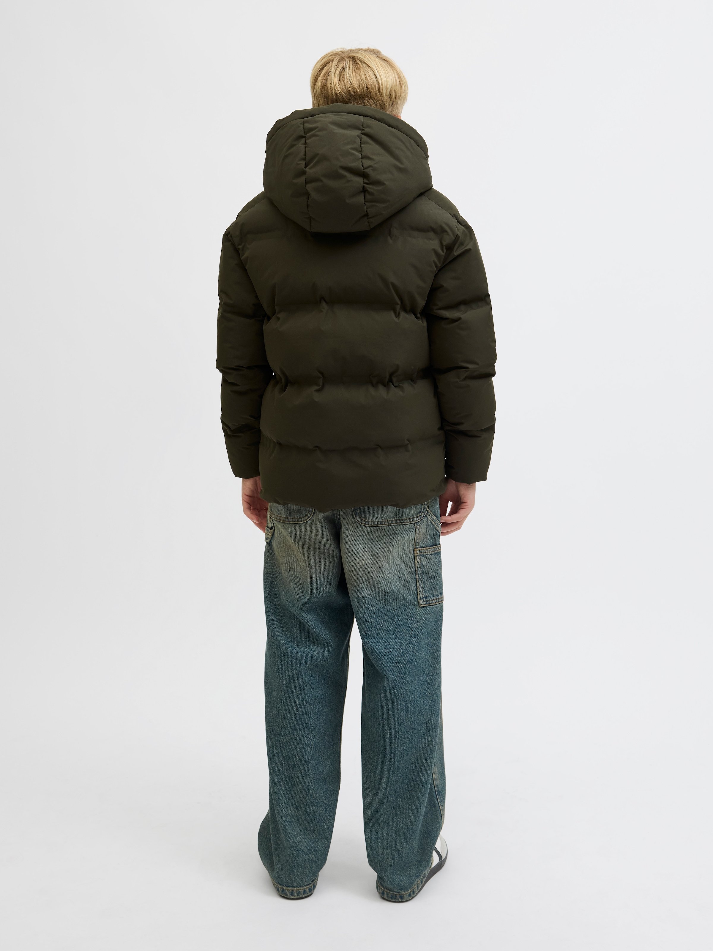 Jack & Jones Junior Steppjacke »JJESOHO PUFFER HOOD SN JNR«, mit Kapuze