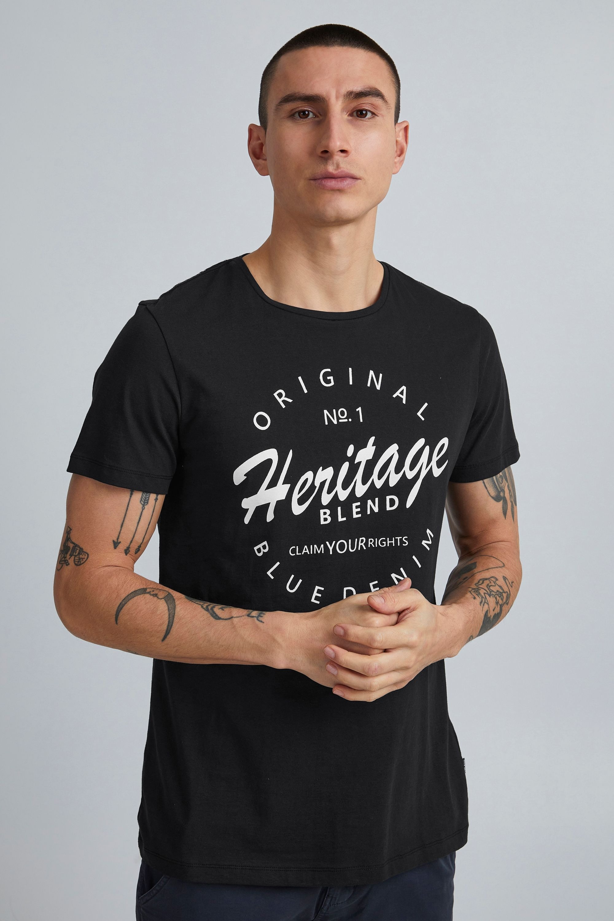 Blend T-Shirt "BHAbraham" Klassisches T-Shirt mit Rundhalsausschnitt günstig online kaufen