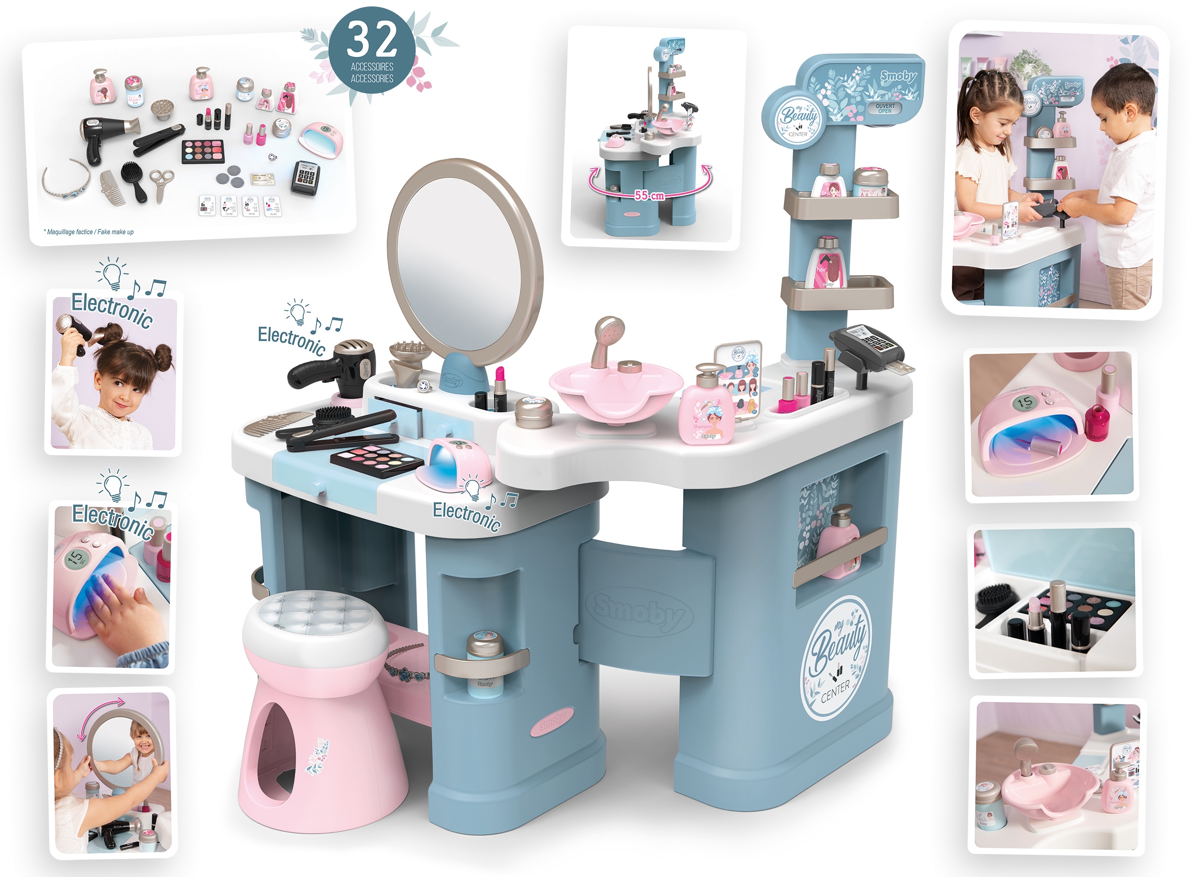 Smoby Schminktisch »My Beauty Center Kosmetikstudio«, mit Licht- und  Soundeffekten; Made in Europe | BAUR