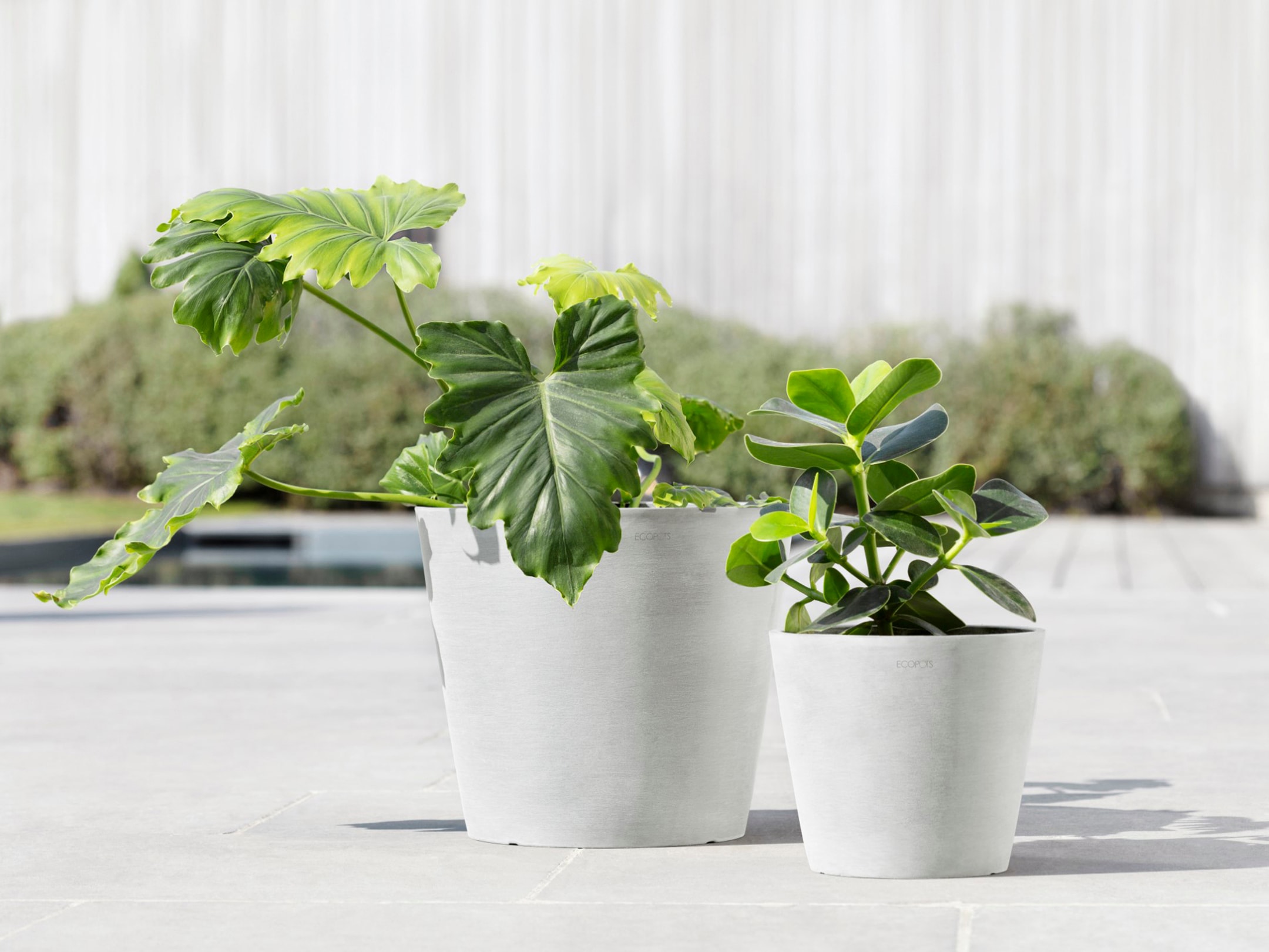 ECOPOTS Blumentopf "Amsterdam 30 + Wassersystem Weißgrau", für innen und au günstig online kaufen