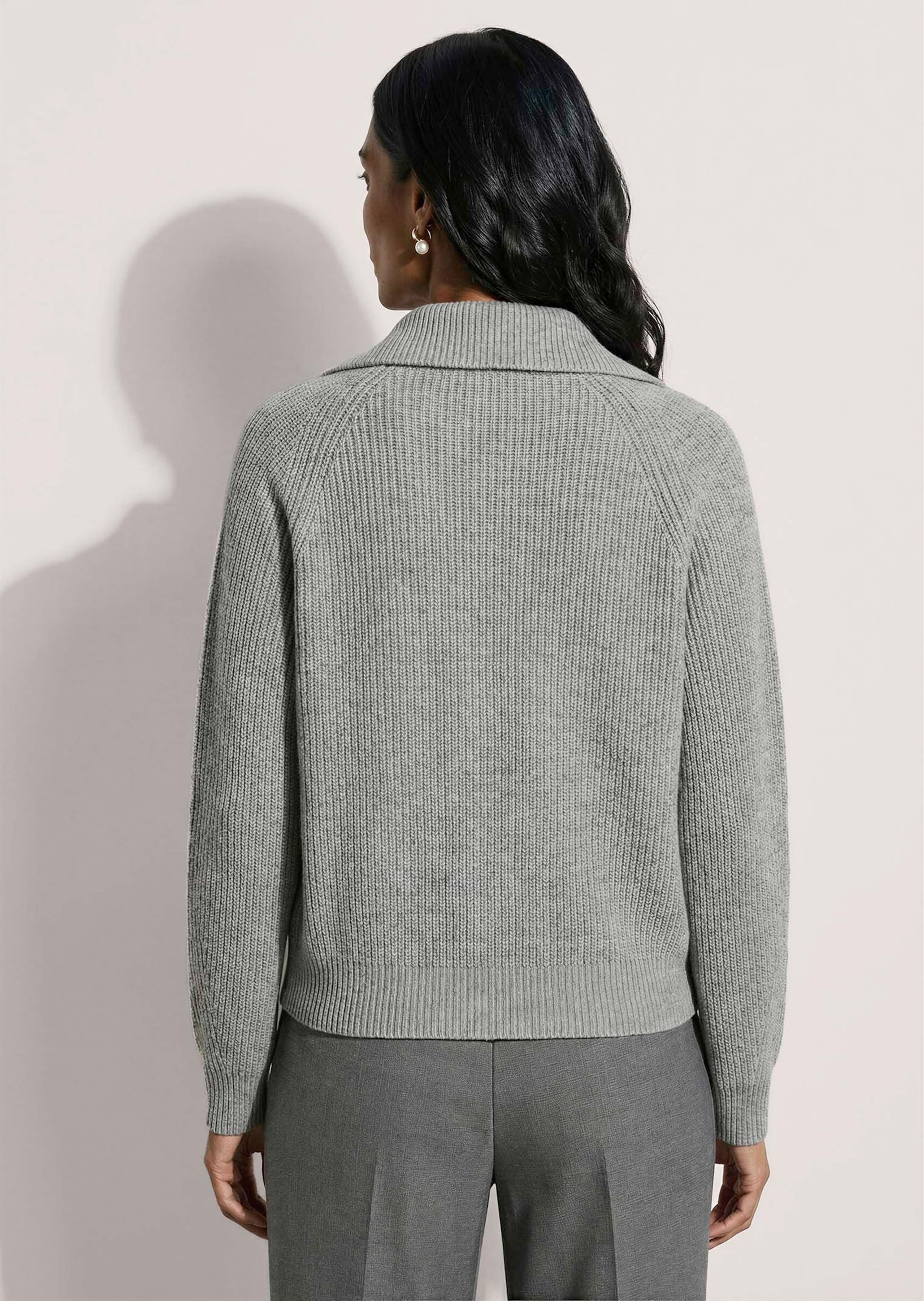 MADELEINE Strickjacke »Strickjacke Blouson-Strickjacke mit 2-Wege-Zipper«