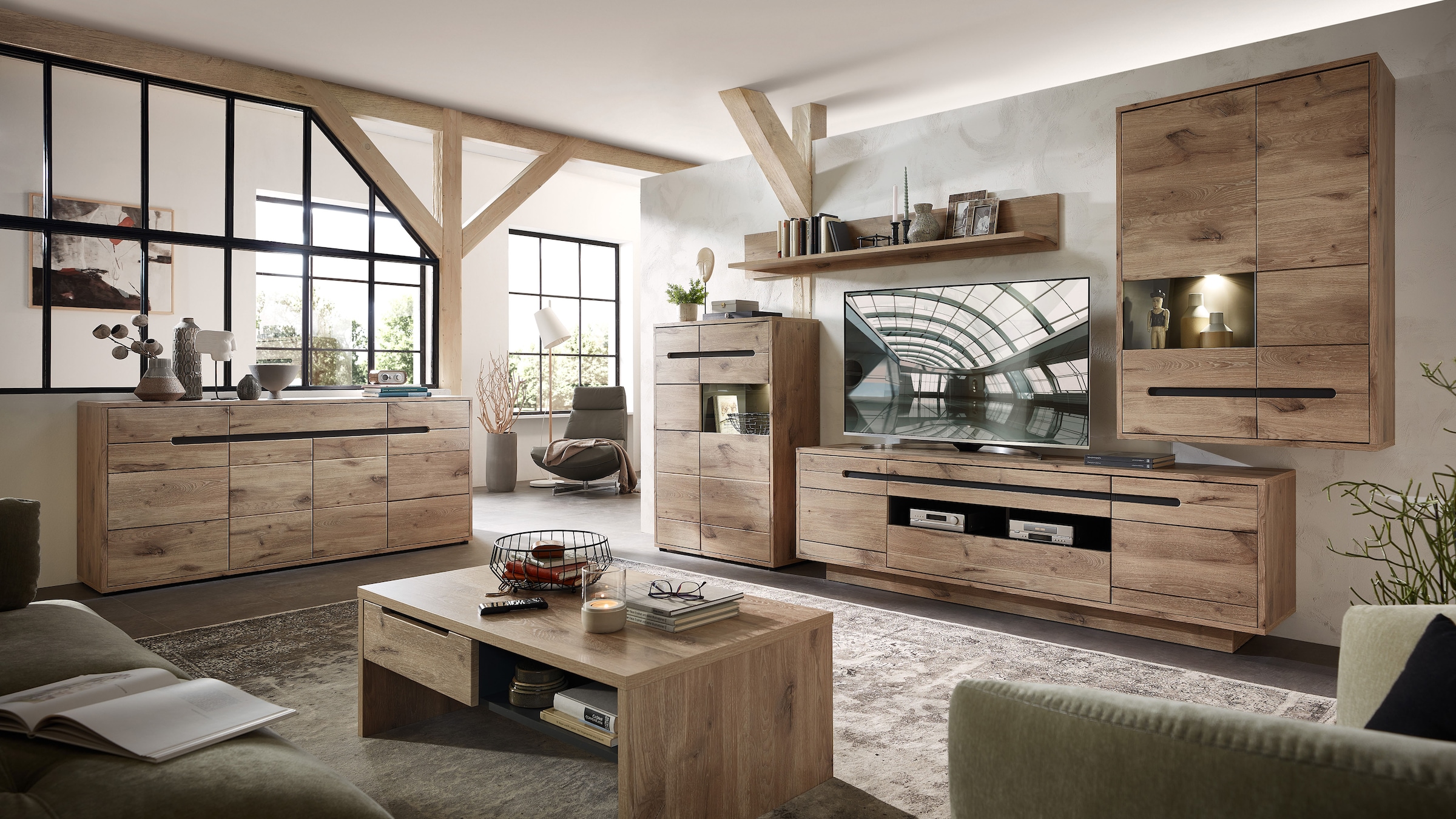 Innostyle Sideboard »BELLANO«, Viking Oak Nature