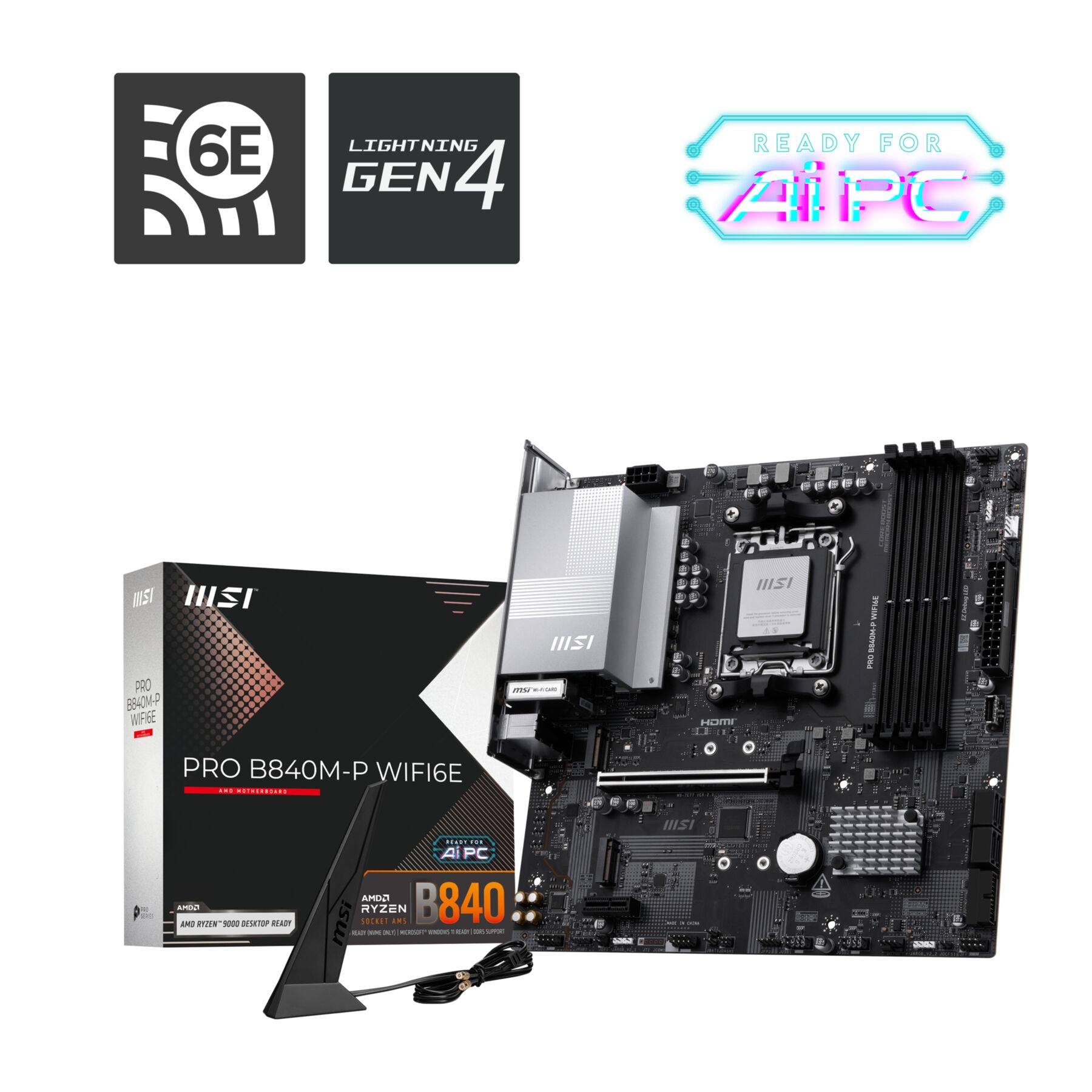 MSI Mainboard »B840 GAMING PLUS WIFI«