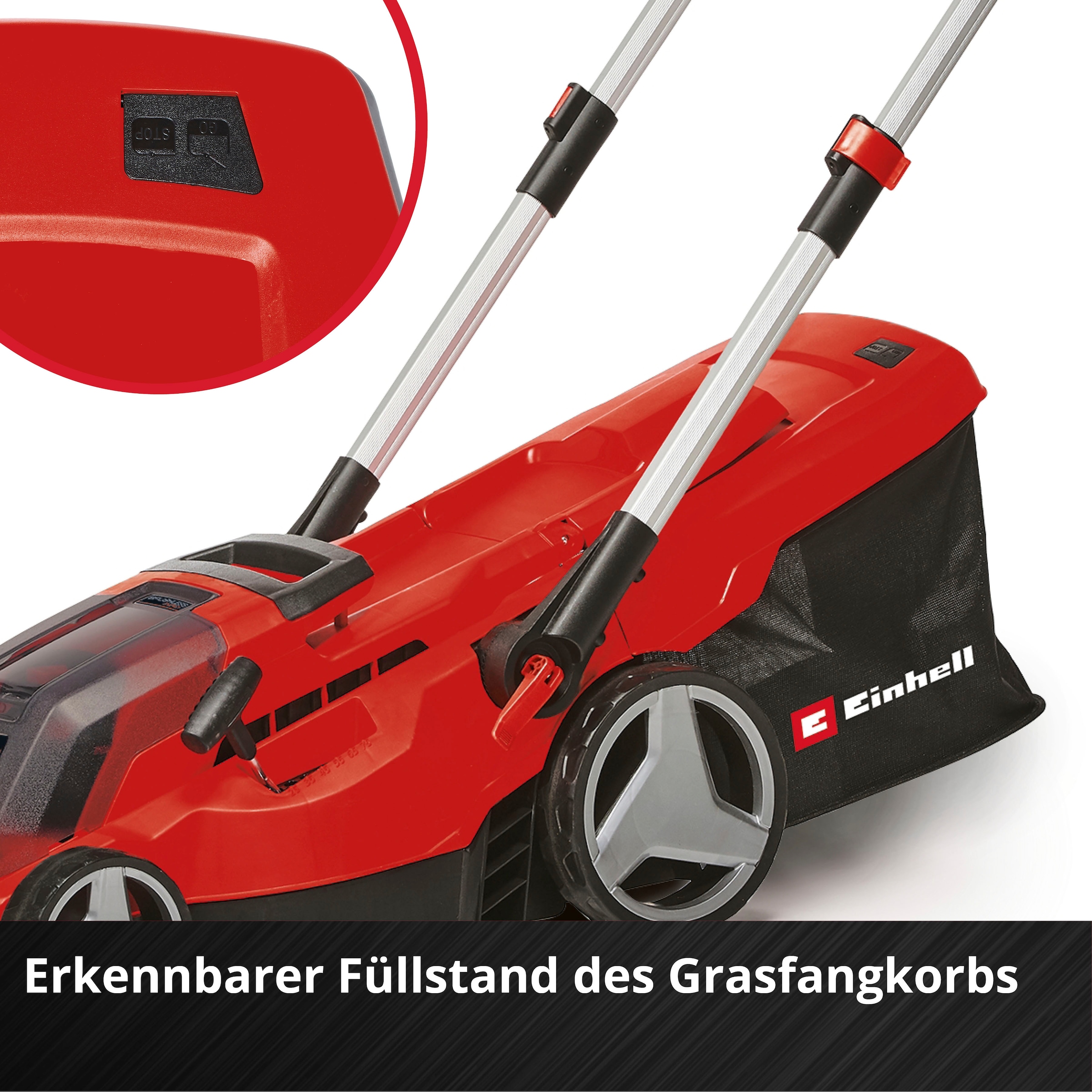 Einhell Akkurasenmäher »Professional GP-CM 36/450«, 2 x 4 Ah Akku, Twincharger und Mulchkeil