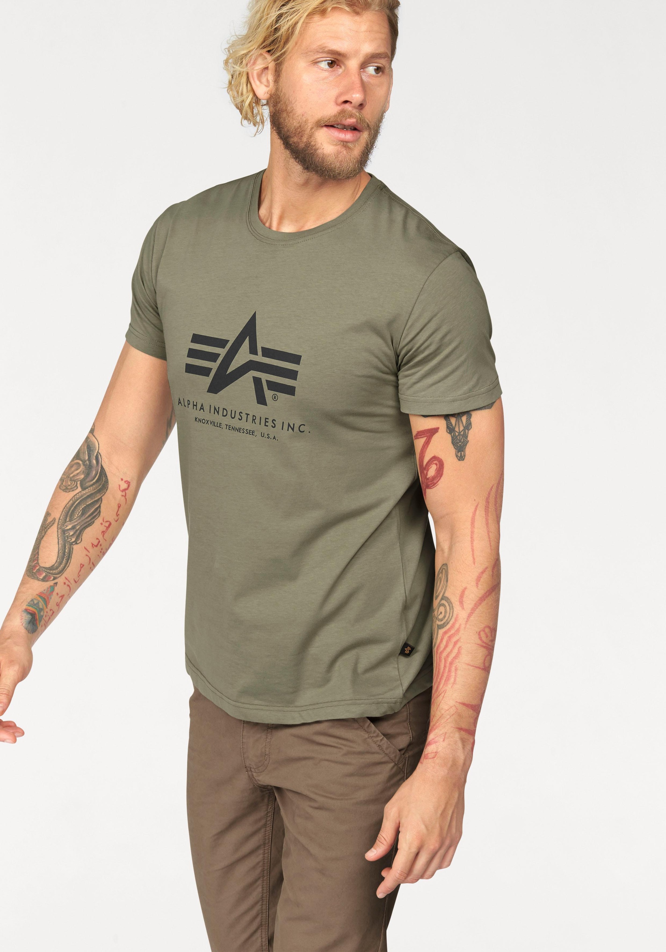 Alpha Industries T-Shirt "Basic T-Shirt" Baumwolle, regular fit günstig online kaufen