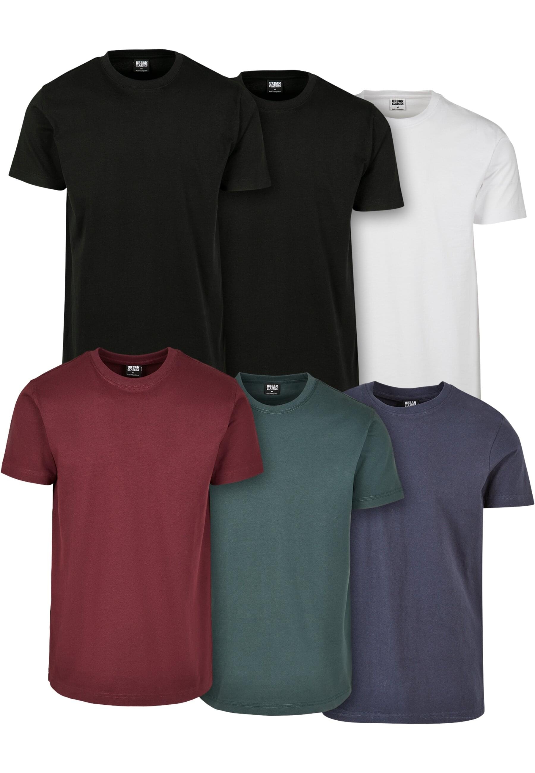 URBAN CLASSICS T-Shirt "Urban Classics Herren Basic Tee 6-Pack" günstig online kaufen