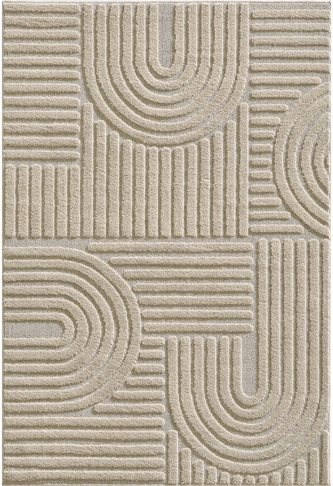 Ayyildiz Teppiche Teppich »ART 1121«, rechteckig, 8 mm Höhe, Läufer, 3D Hoch-Tief-Effekt, weicher Hochflor, pflegeleicht
