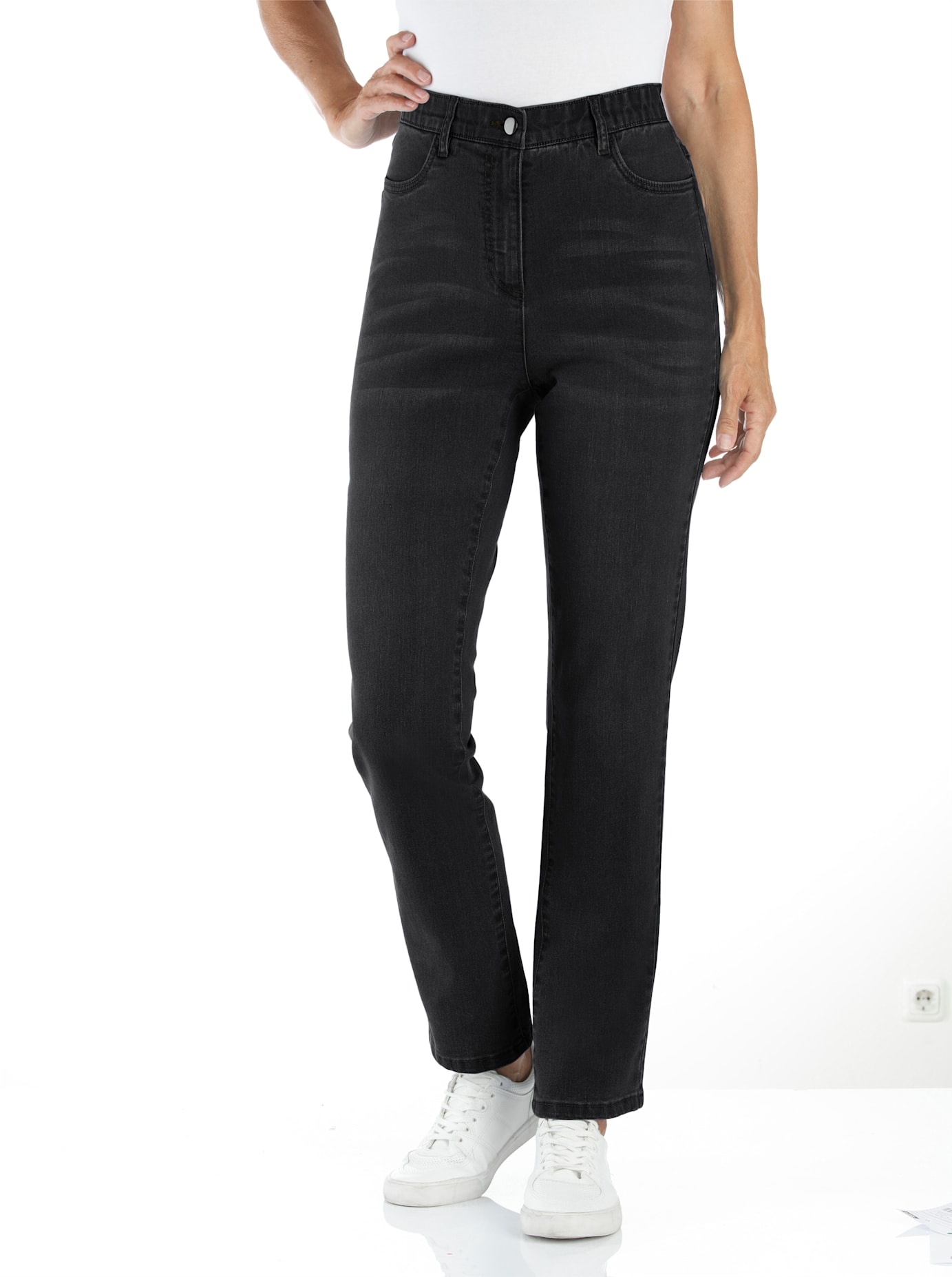 Classic Basics High-waist-Jeans 1 Stk. tlg. günstig online kaufen