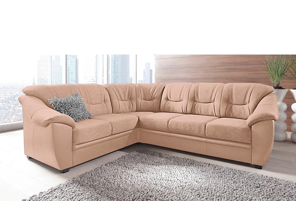 sit&more Ecksofa "Savona L-Form, B: 262 cm", optional Bettfunktion, Federke günstig online kaufen
