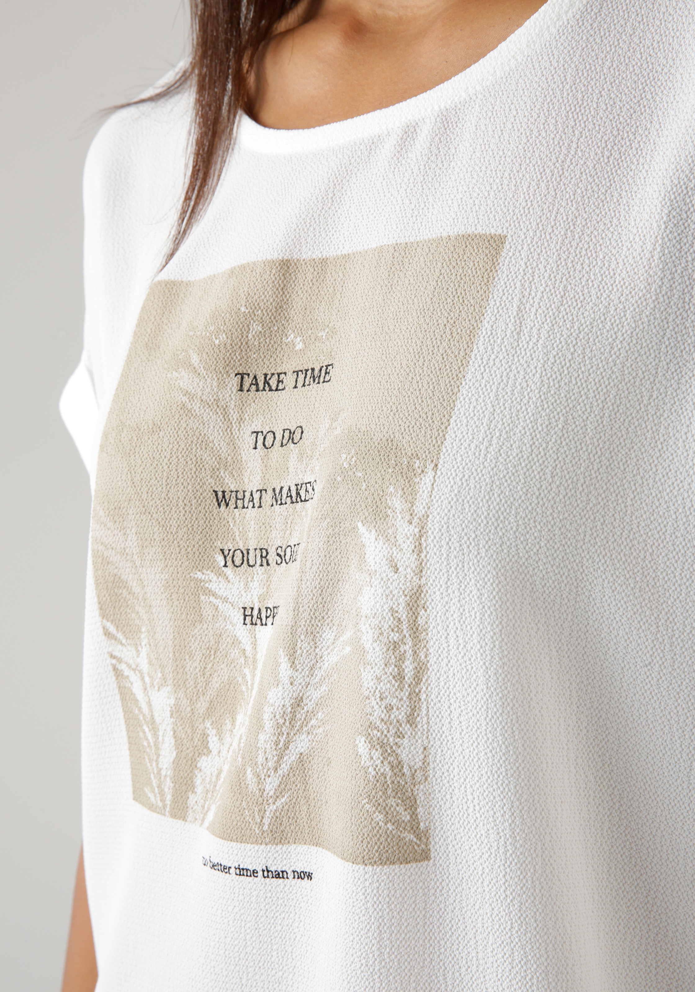 Aniston SELECTED Shirtbluse, bestellen - NEUE | KOLLEKTION online mit BAUR angeschnittenen Ärmeln