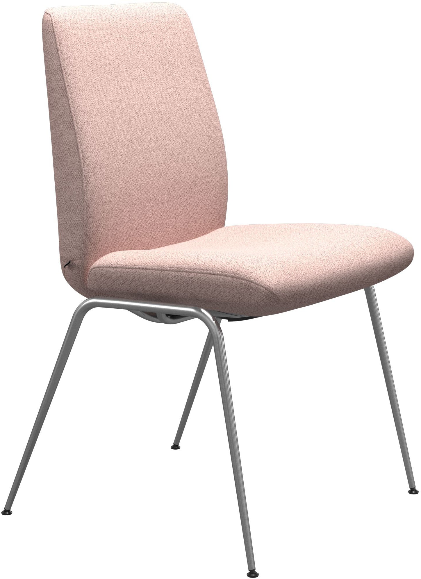 Stressless Polsterstuhl "Laurel", ROHLEDER Stoff Q2 FARON, Low Back, Größe L, mit Beinen aus Stahl in Chrom glänzend