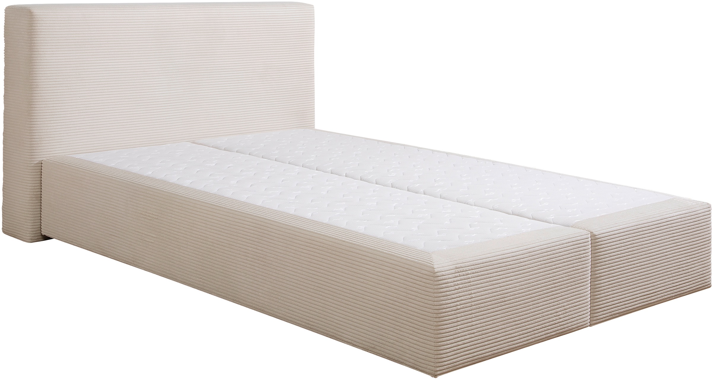 Home affaire Boxspringbett "Åby" In Cord Bezug, wahlweise mit und ohne Matr günstig online kaufen