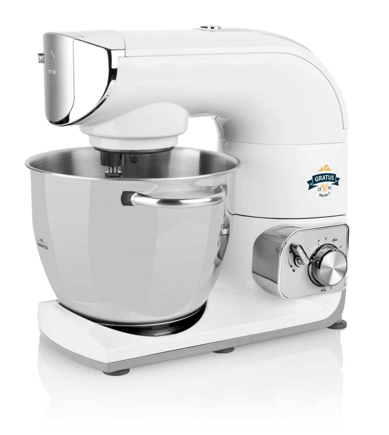 eta Küchenmaschine »ETA002890061«, 1200 Watt mit Metall-Gehäuse, mit viel Zubehör