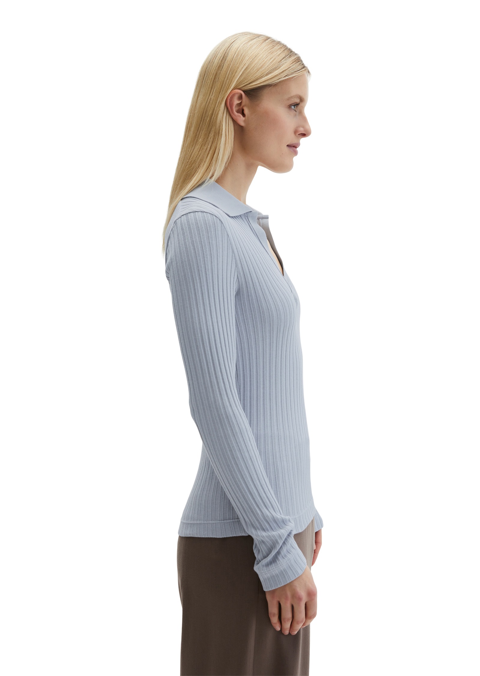 Marc O'Polo Langarm-Poloshirt »mit TENCEL™ Modal«