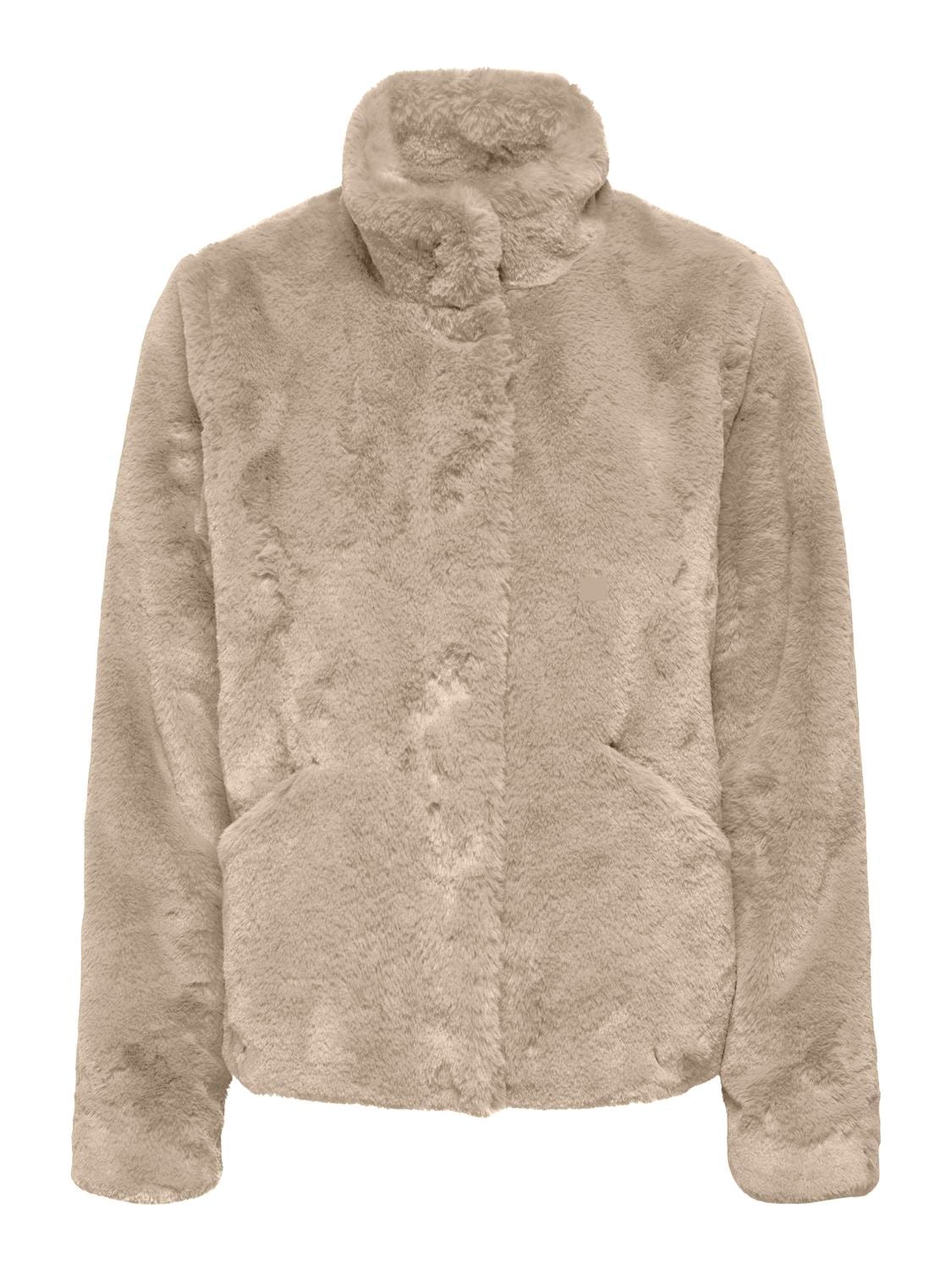 ONLY Fellimitatjacke »ONLNEWVIDA LIFE FAUX FUR JACKET OTW CC« ohne Kapuze Kunstfaser,