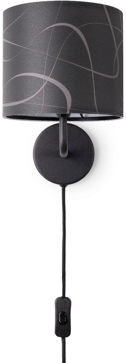 Paco Home Wandleuchte »Luca Tribal«, Leuchtmittel E14 | ohne Leuchtmittel, Wohnzimmer Modern Wandleuchte Mit Schirm Stoff Abstrakt Retro E14