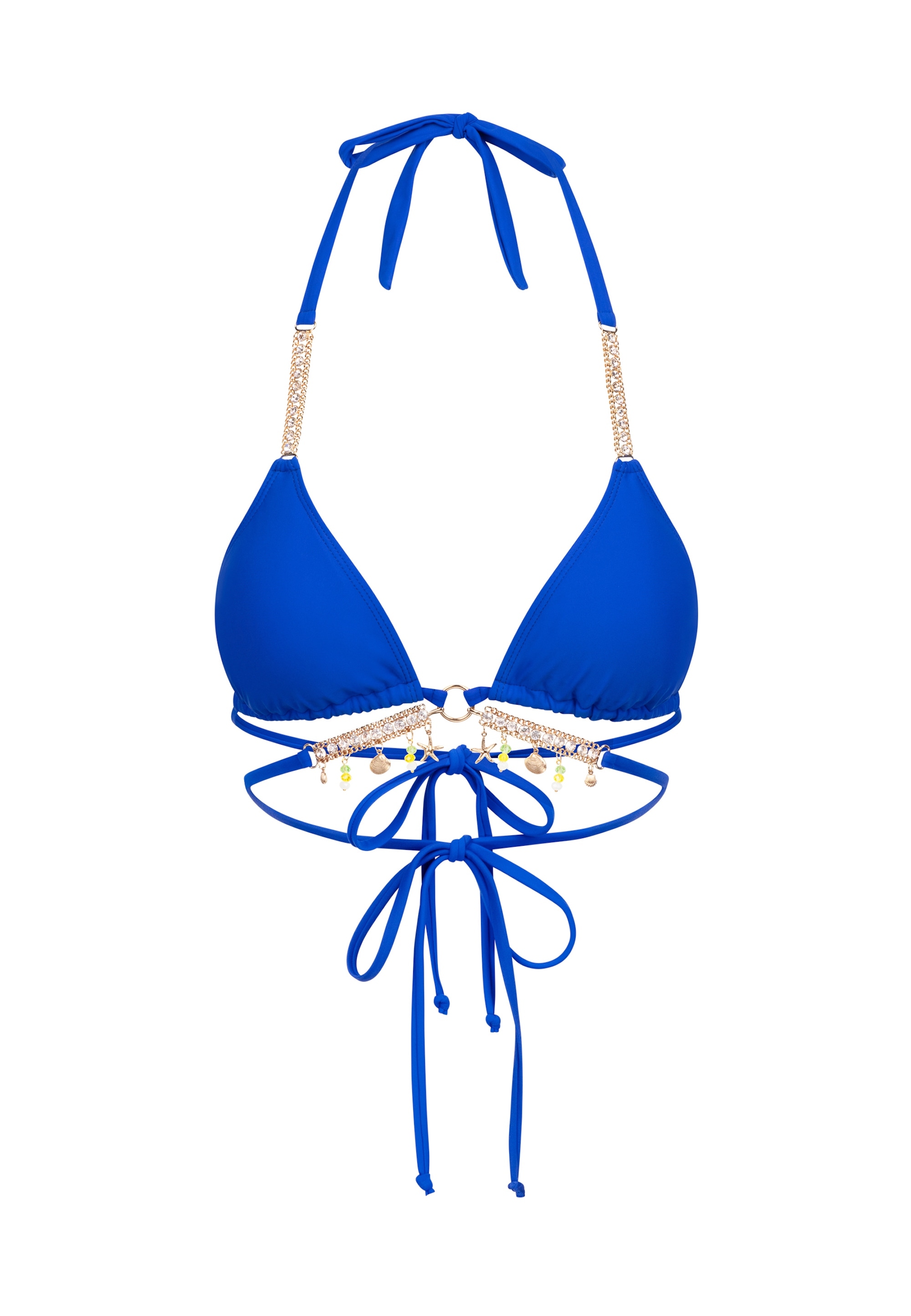 Moda Minx Triangel-Bikini-Top »Seychelles Triangle Wrap Top«, (1 St.), mit tollen Meeres-Anhängern