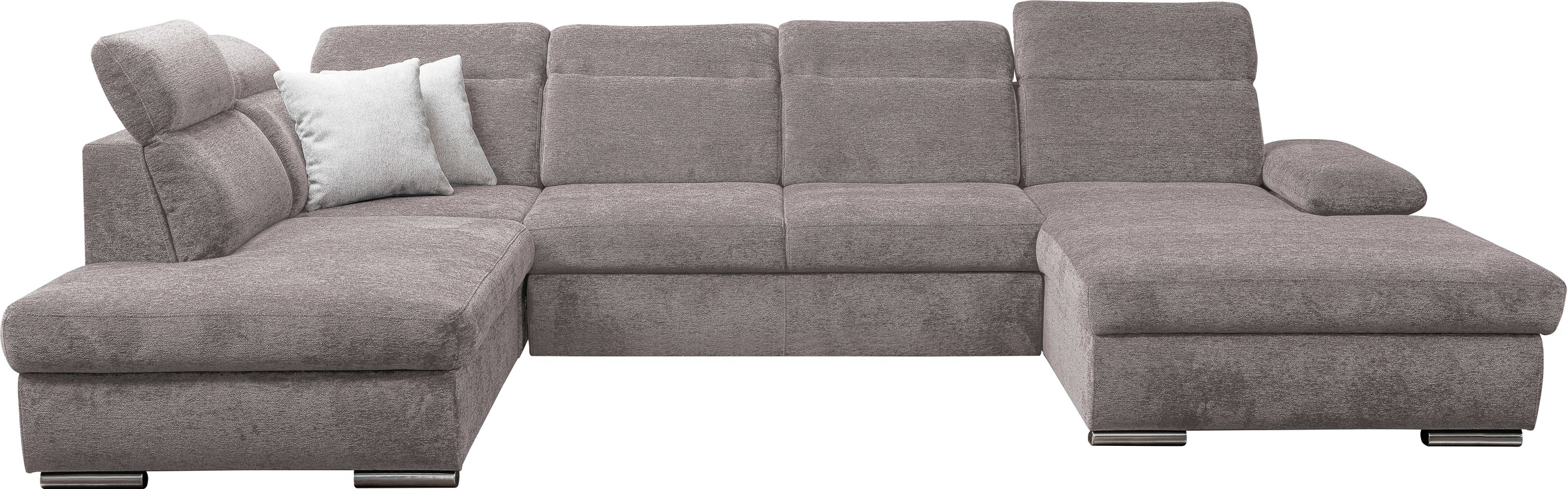 WERK2 Wohnlandschaft »Cordoba inkl. Bett, Bettkasten und Kopfteilfunktion, Breite 359cm«
