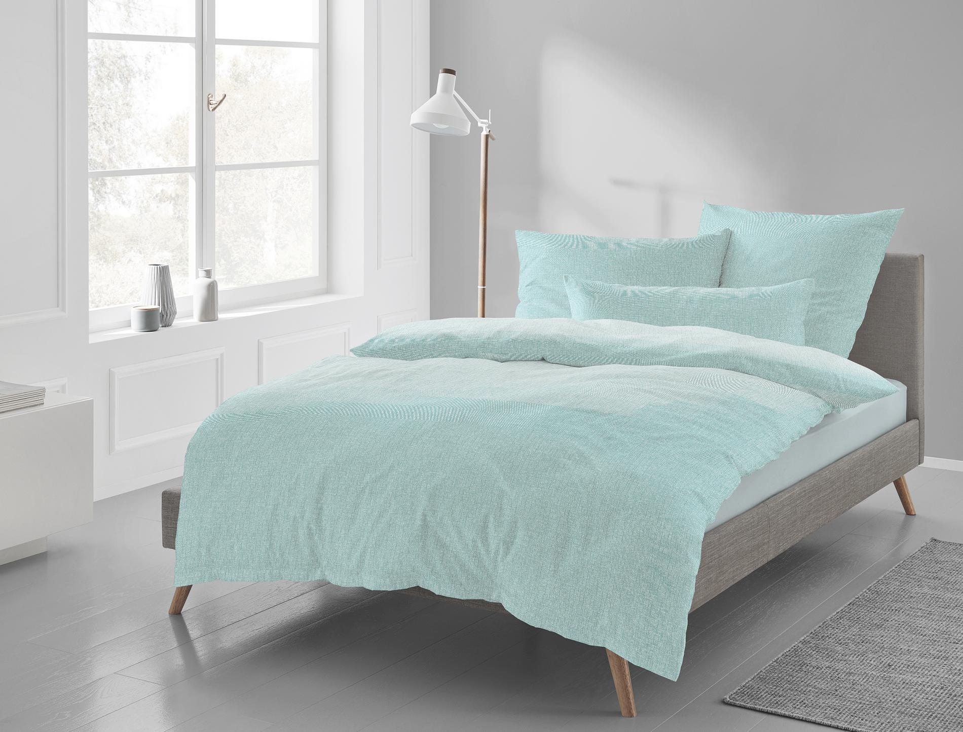 Irisette Bettwäsche »Carla in Mako Satin Qualität, 100% Baumwolle, Bett- und Kopfkissenbezug mit Reißverschluss, pflegeleicht, 100% Baumwolle, mit seidigem Glanz, ganzjährig einsetzbar«, (3 tlg.)