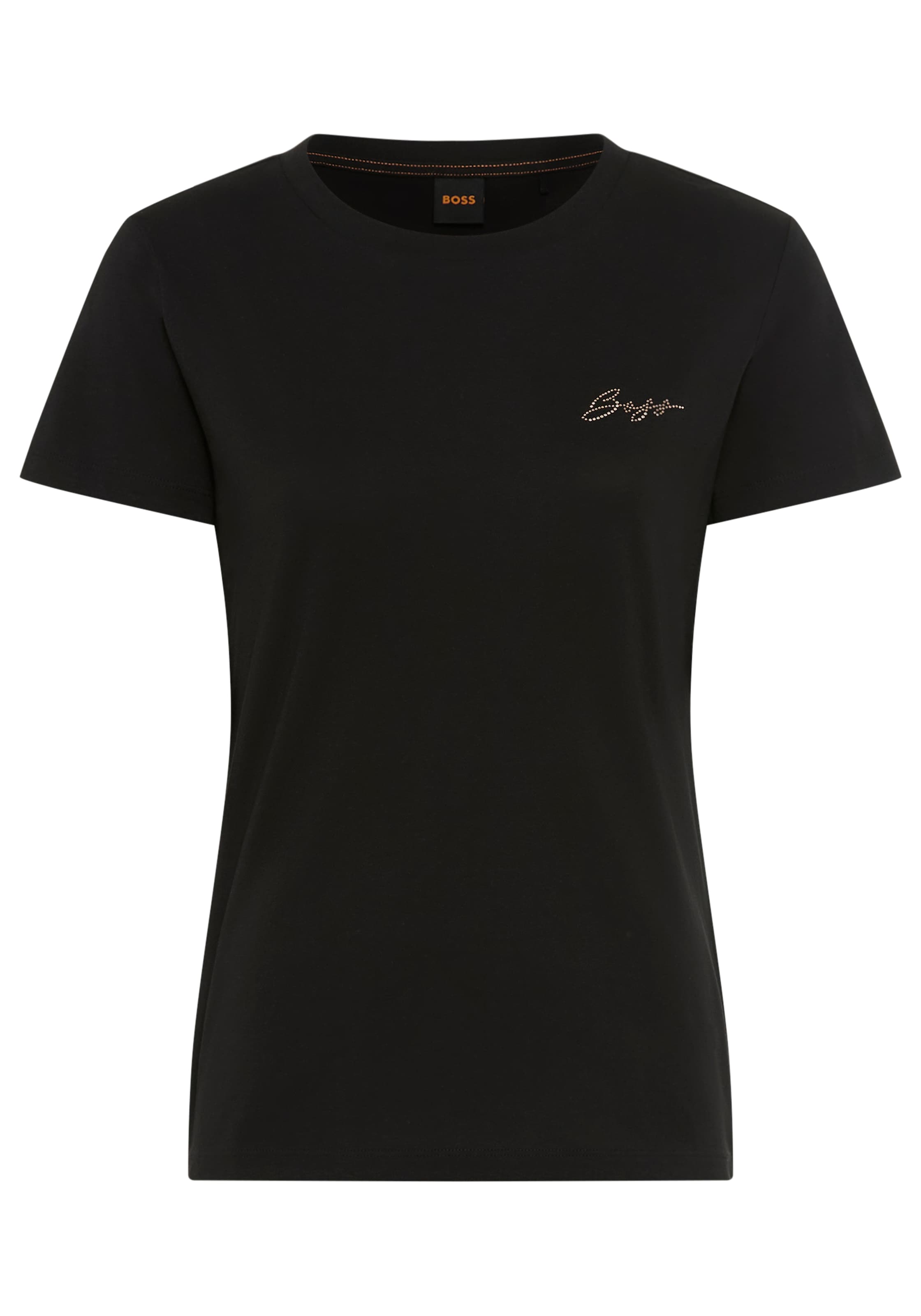 BOSS ORANGE T-Shirt "Esogo Premium Damenmode", mit Rundhals, Strassapplikat günstig online kaufen