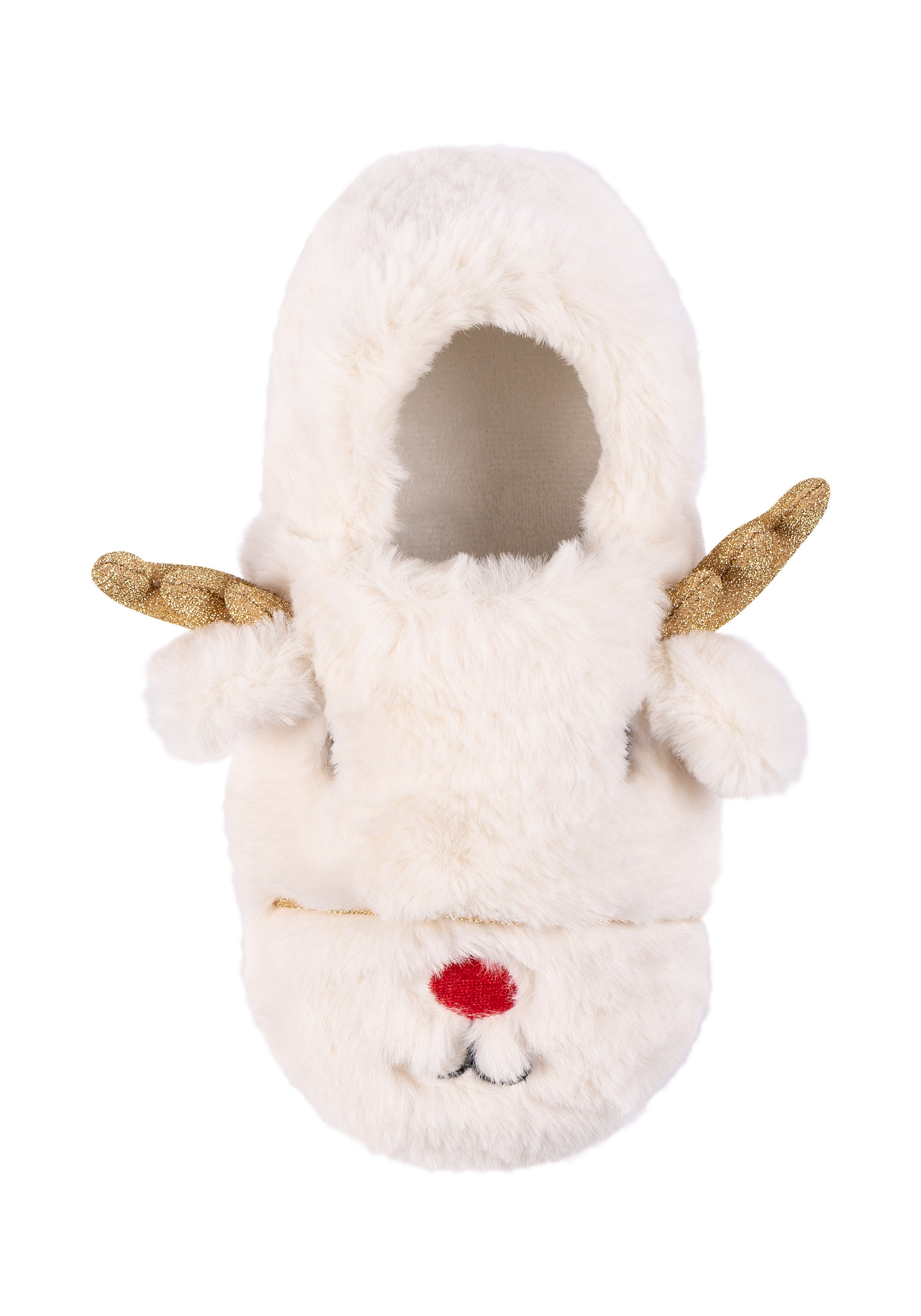 FUN SOCKS Kinder Haussocken "shoes & slippers", Gr. 33reindeer lurex, Polyester, unifarben, Socken, mit elastischem Bund