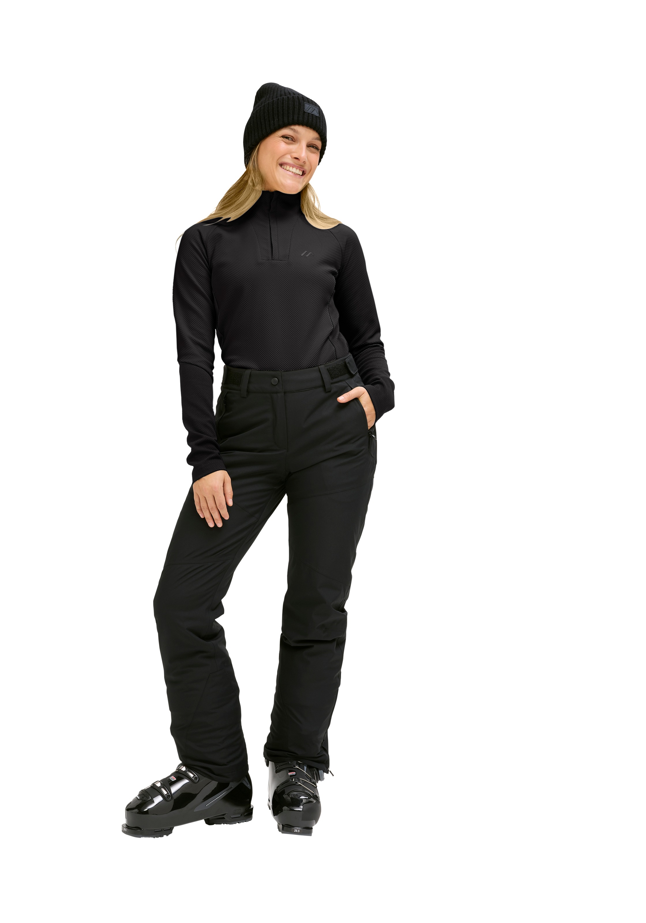 Maier Sports Fleecepullover »Rogla HZ W«, Damen Fleece Midlayer, atmungsaktiv und schnelltrocknend
