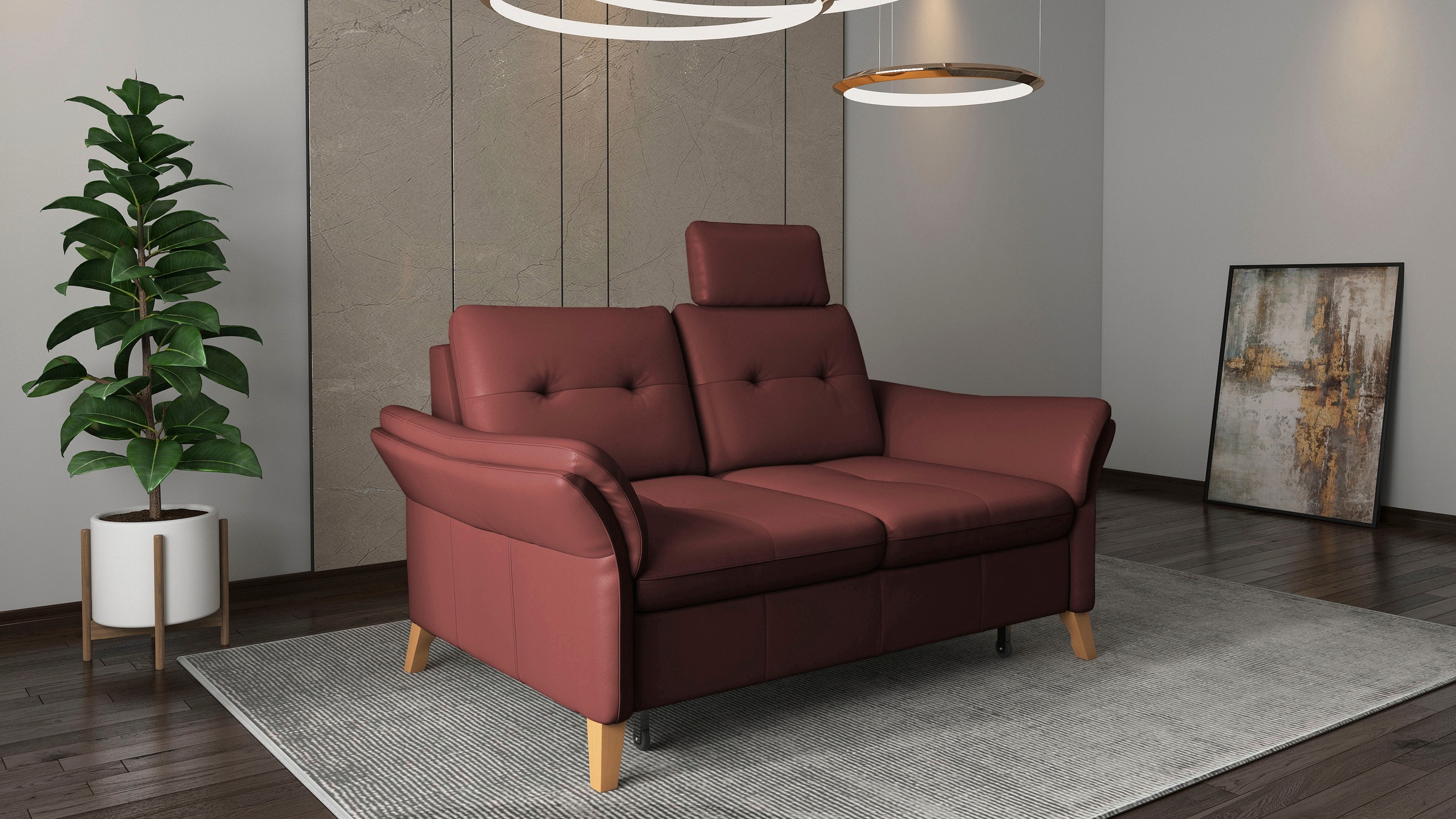 sit&more 3-Sitzer "Göteborg", inklusive Sitztiefenverstellung und Federkern günstig online kaufen