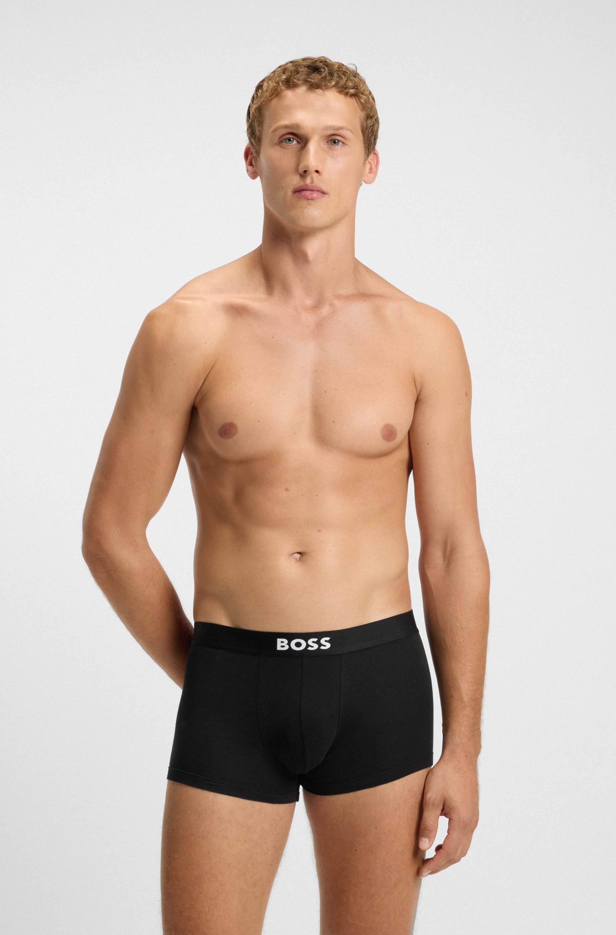 BOSS Trunk »3P Trunk BOSS ONE« mit unifarbenen Bund