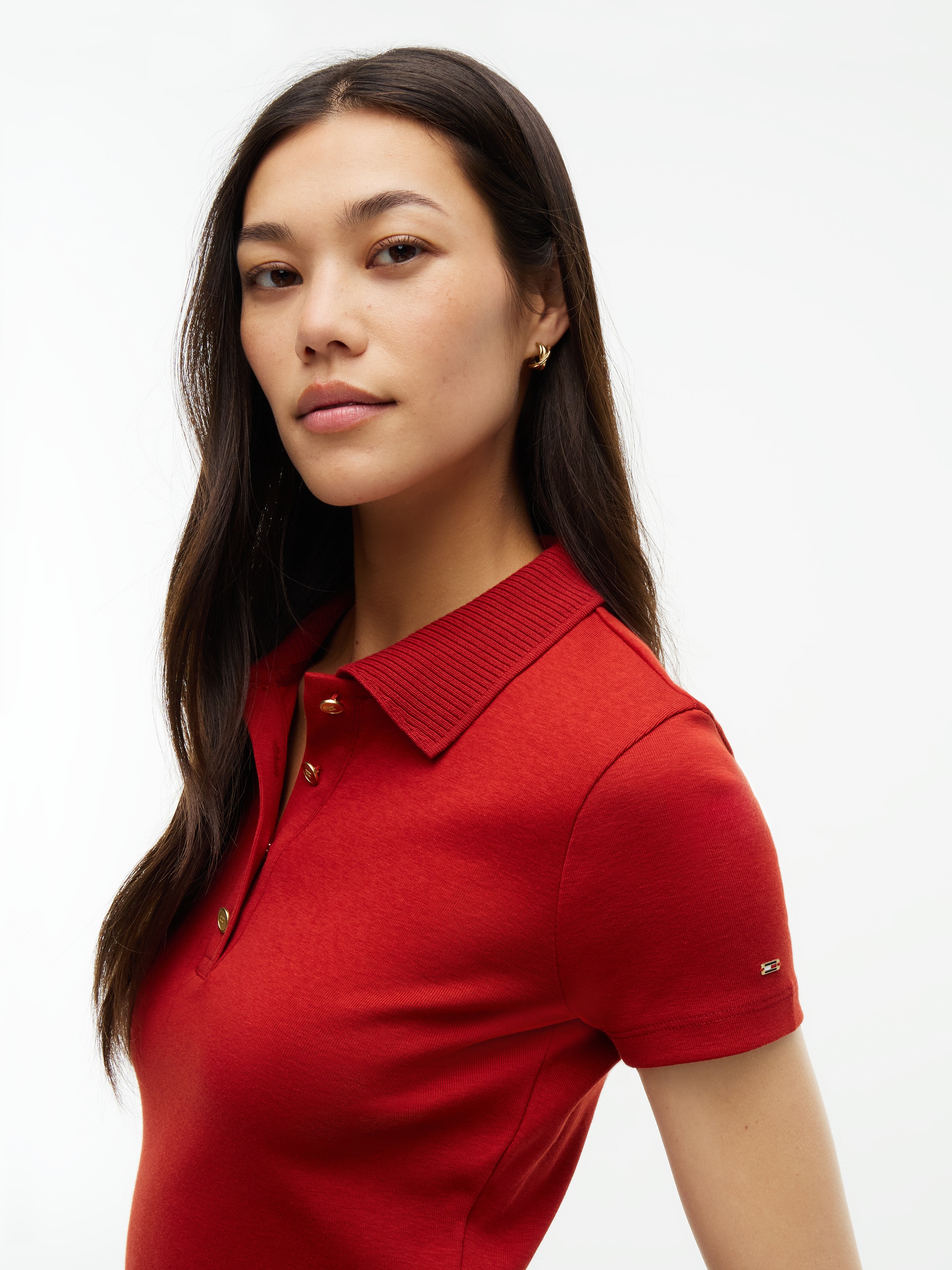 Tommy Hilfiger Poloshirt »GOLD BUTTON REG S/S POLO« Baumwolle