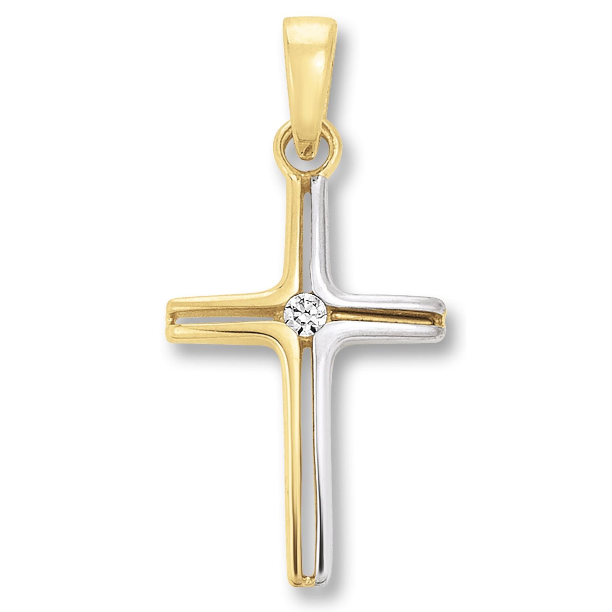 ONE ELEMENT Cross Pendant Yellow Gold 333