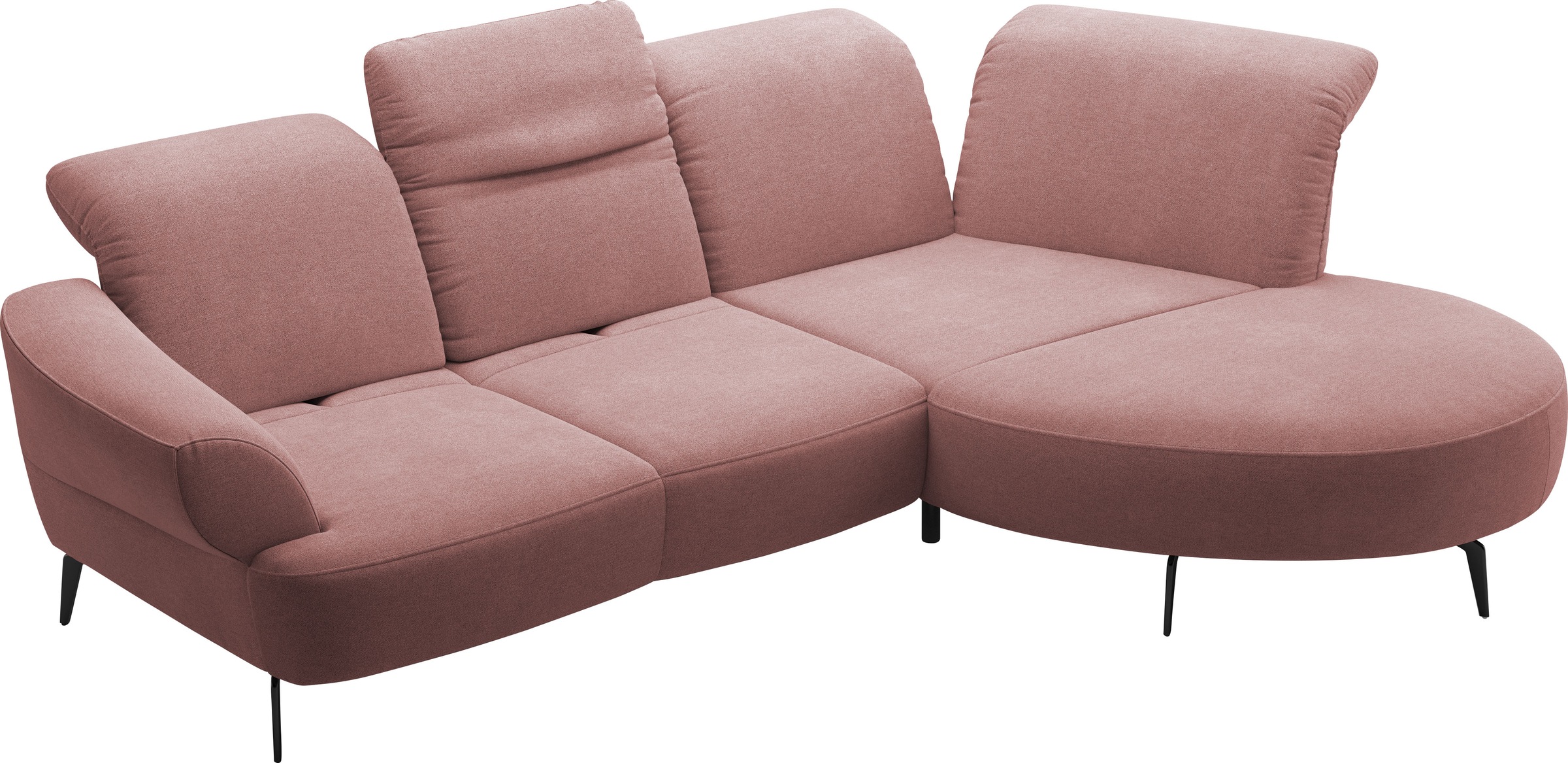 sit&more Ecksofa »Dance, L-Form, inkl. Sitztiefenverstellung«, inkl. Click&Seat, optional mit Kopfteilverstellung