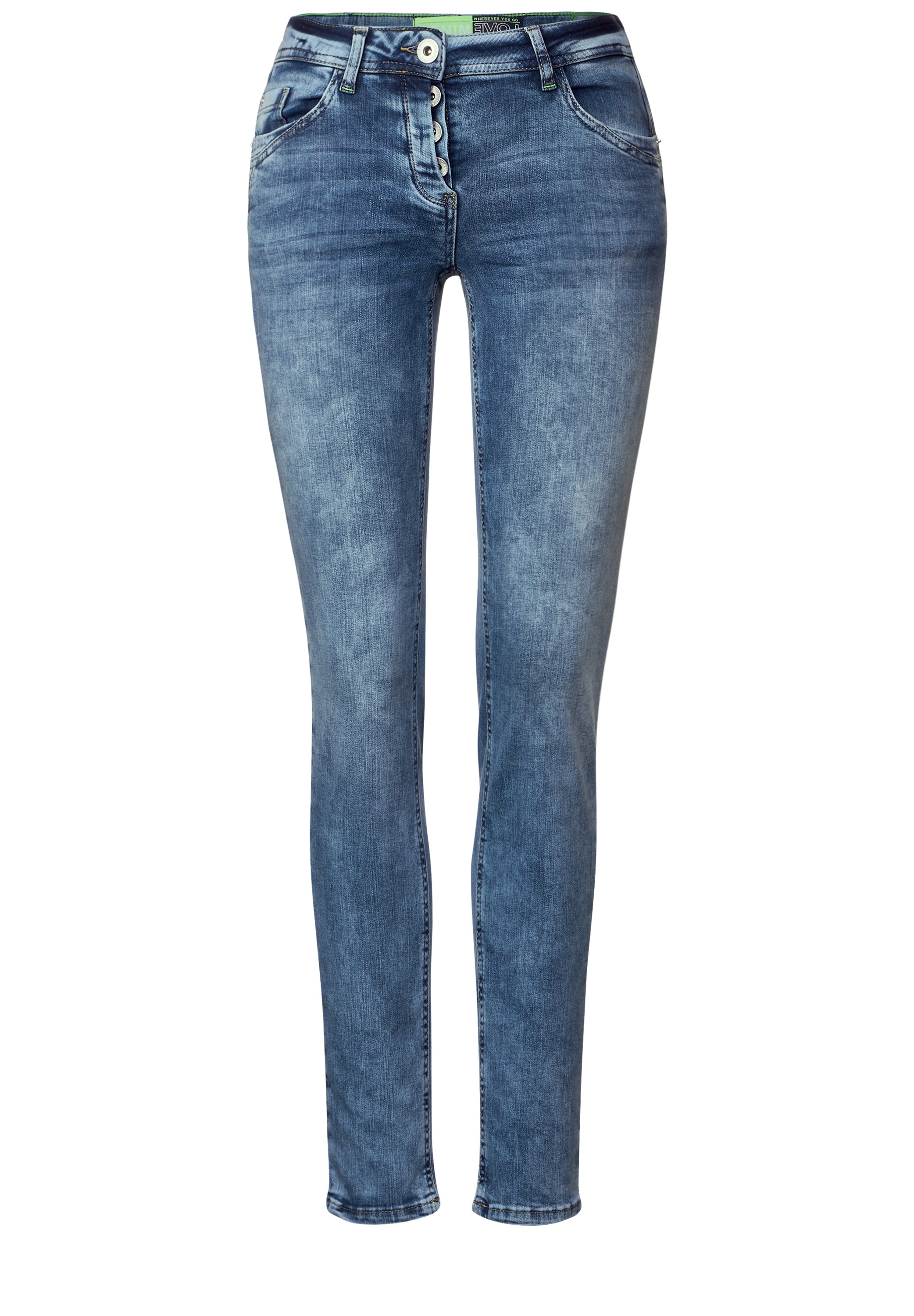 Cecil Comfort-fit-Jeans, Middle Waist