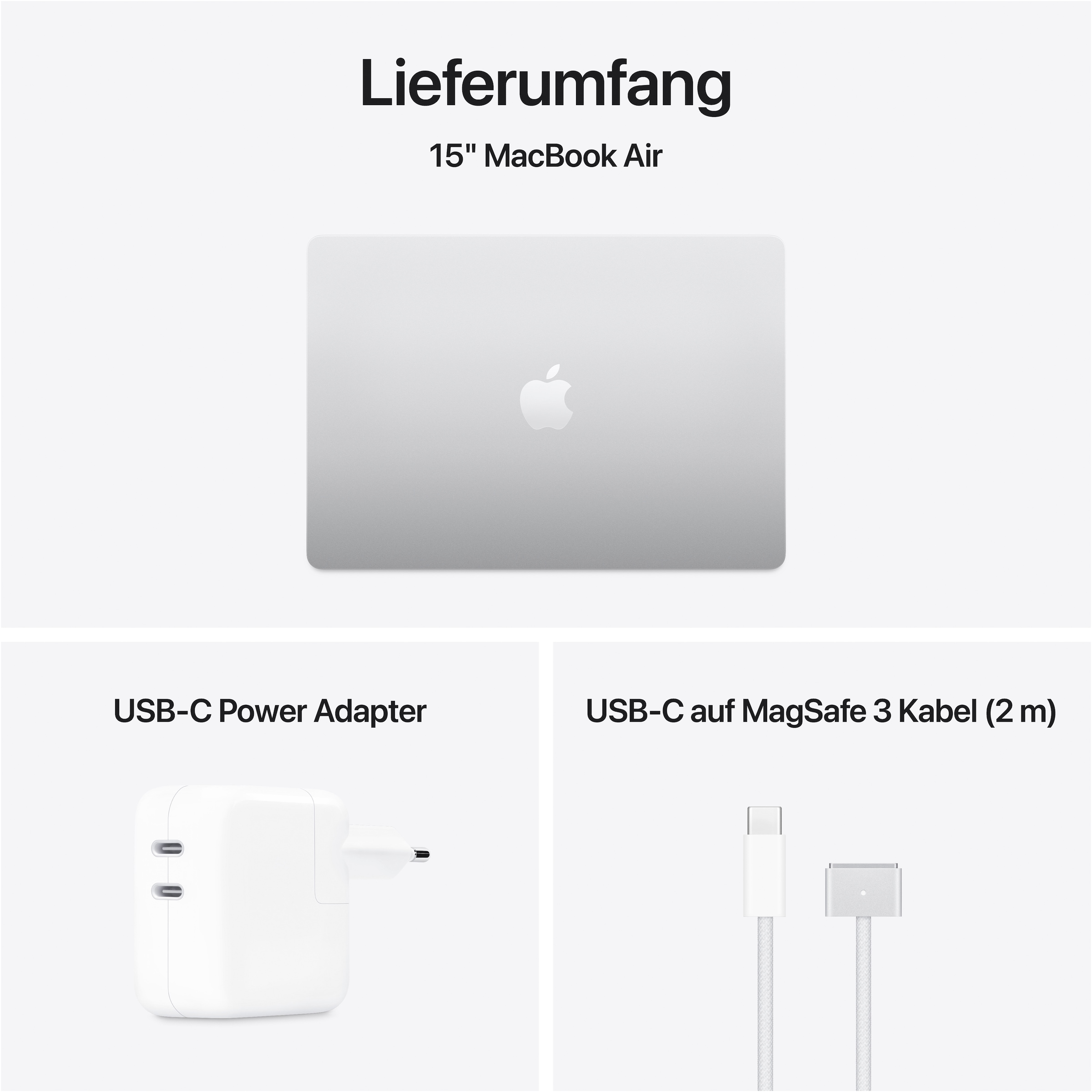 Apple Notebook »MacBook Air 15" (2025)«, 38,86 cm, / 15,3 Zoll, Apple, M4, 10-Core CPU, 512 GB SSD