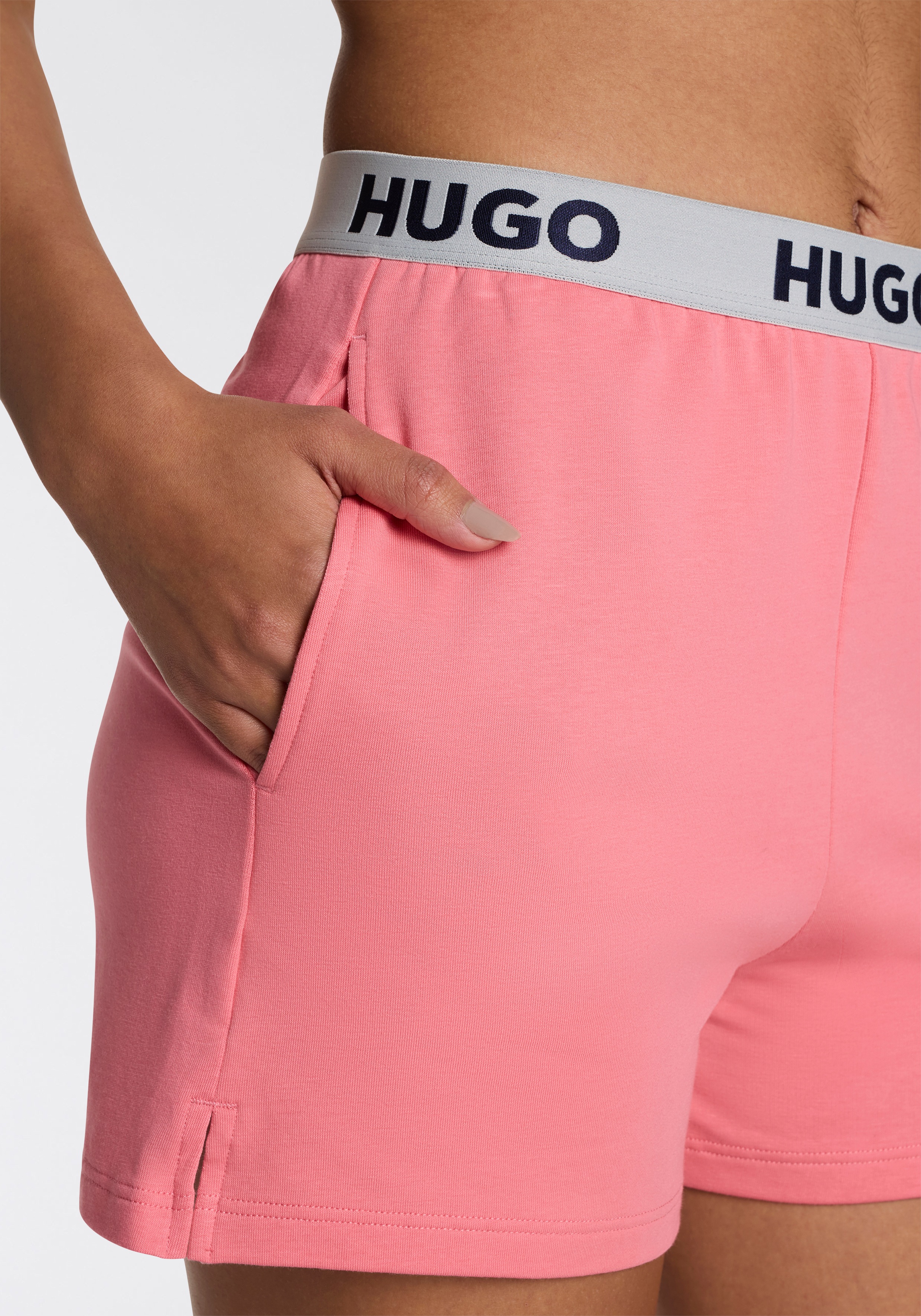Thumbnail - HUGO Underwear Pyjamahose "SPORTY LOGO SHORTS", mit elastischem Bund