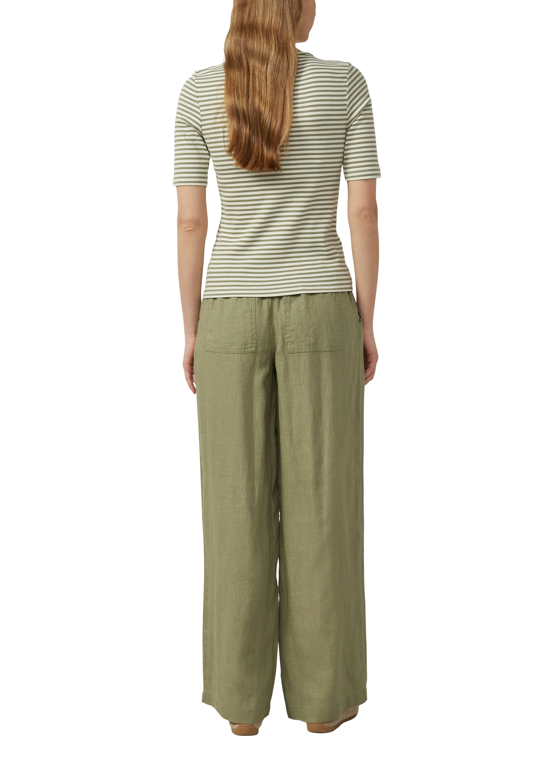 s.Oliver Rundhalsshirt Sommershirt mit feinen Streifen