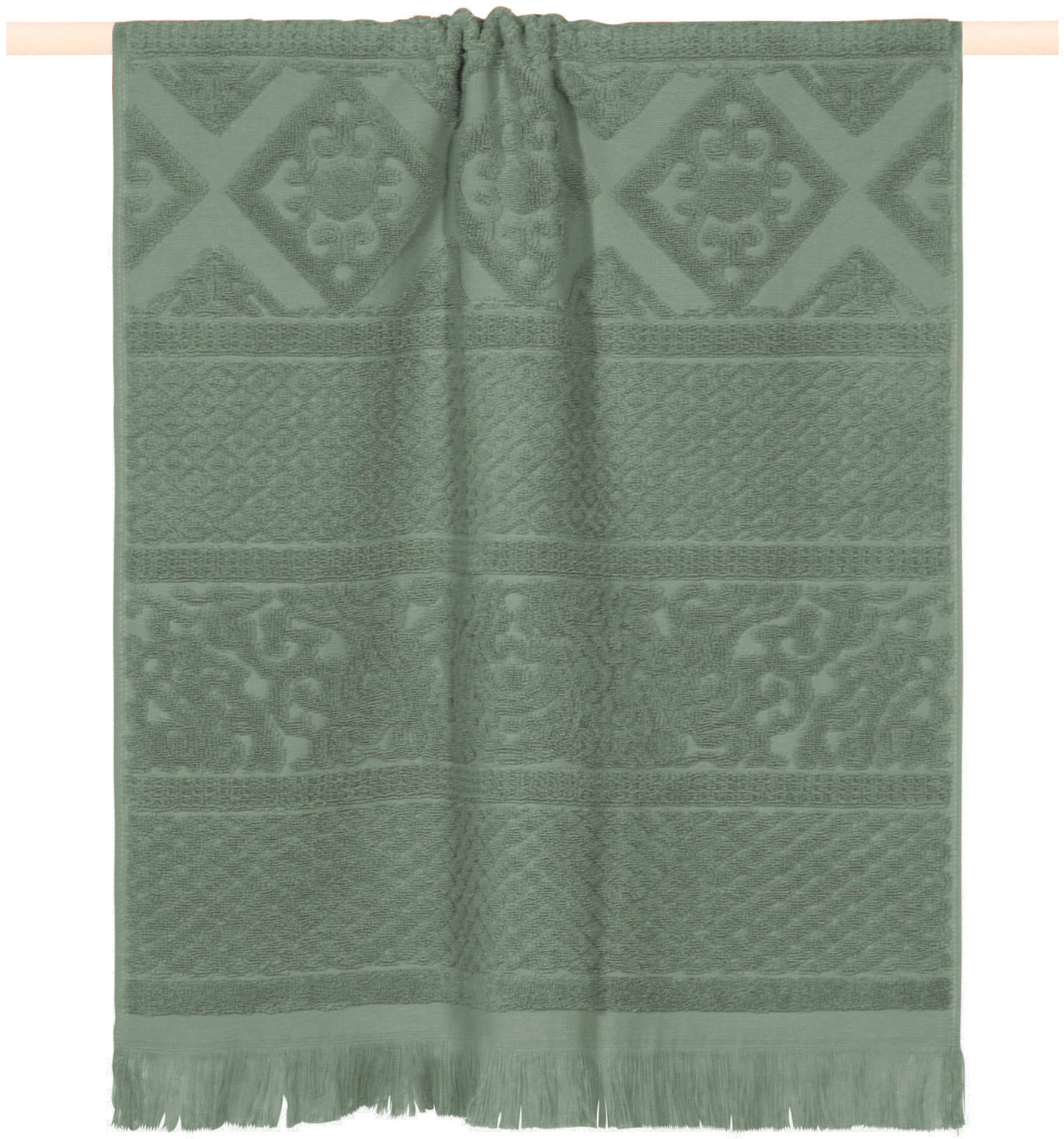 PAD Duschtuch "HARLEM, 70x140 cm" hochwertige Jacquard-Webung, besonders weicher Griff, mit Fransen