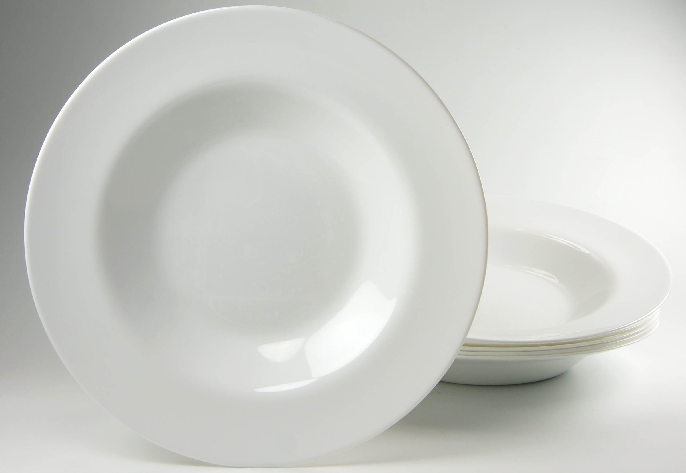 LUMINARC Pastateller "Essteller", 29cm, weiß, Speiseteller, Teller Set für 6 Personen, Glas