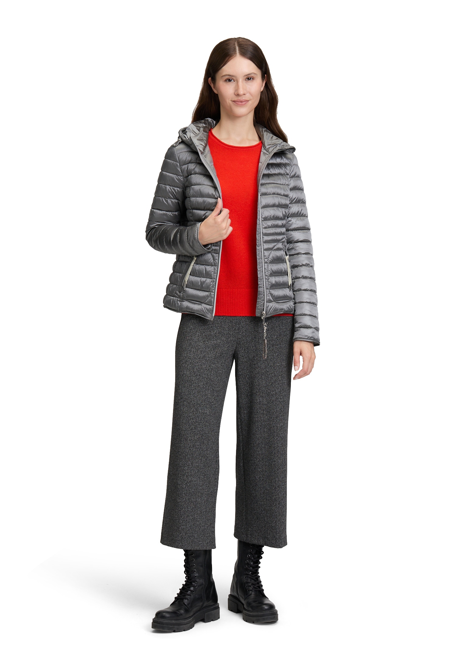 Cartoon Steppjacke »Cartoon Damen Steppjacke mit Reißverschlusstaschen«, mit Kapuze