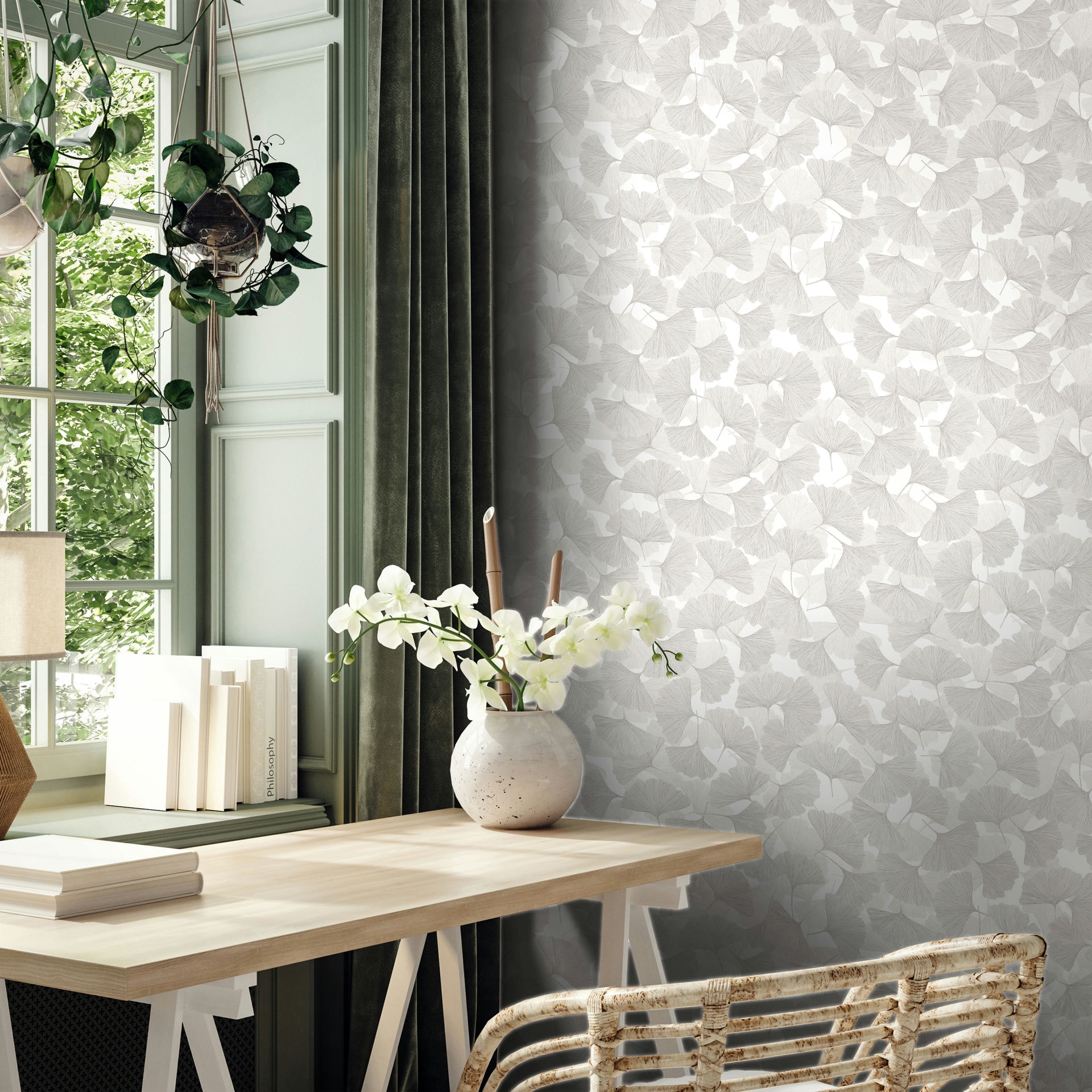 Marburg Vliestapete "Tau Echo" floral für Wohnzimmer Schlafzimmer Küche