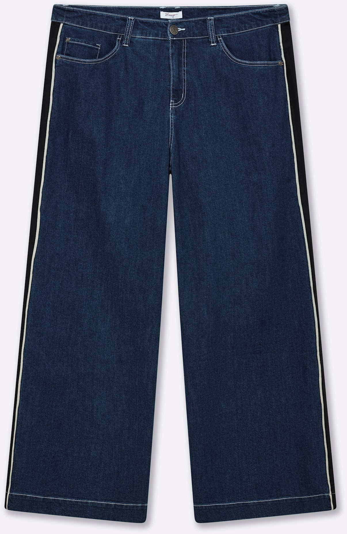 Bequeme Jeans SHEEGO, Damen, Gr. 40, Normalgrößen, blau, stone, washed, 99% Baumwolle, 1% Elasthan, unifarben, lang, Jeans 2