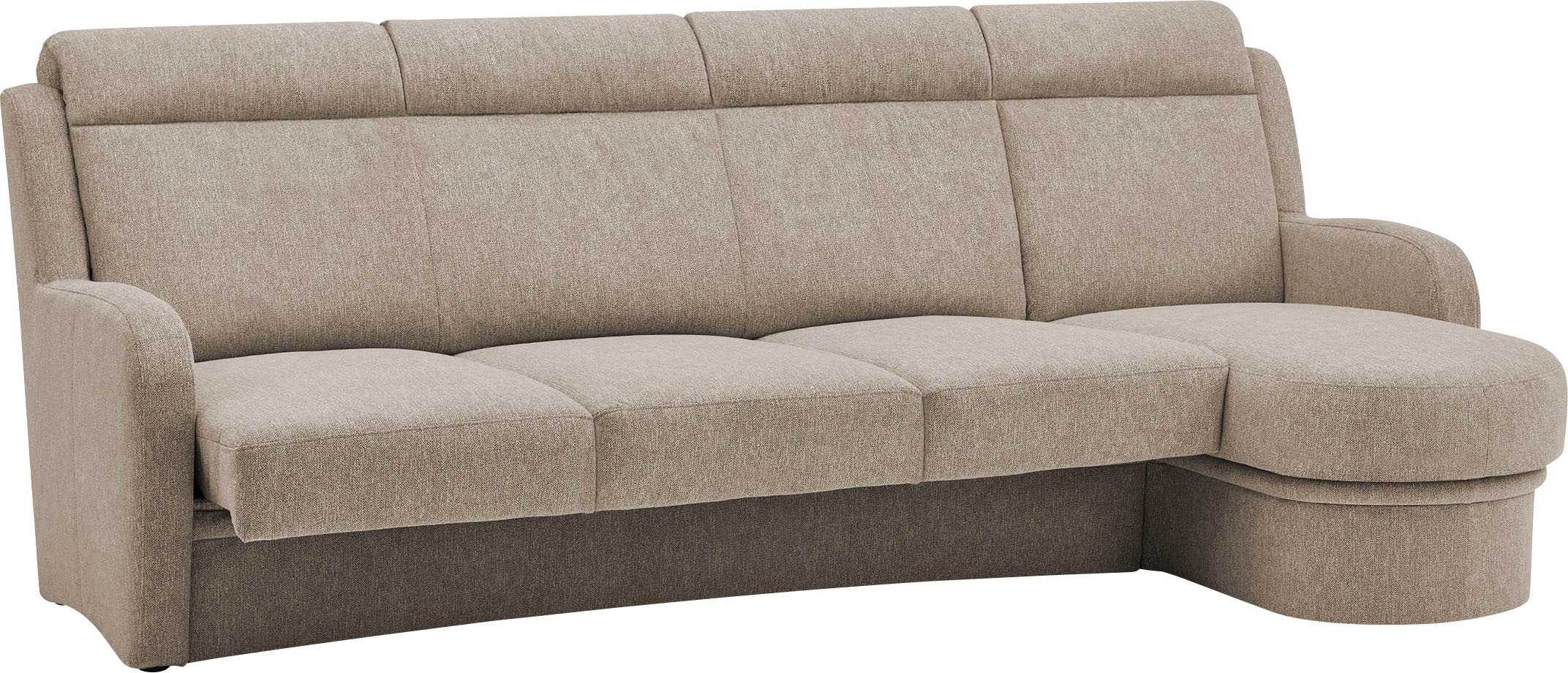 VILLA BECK Ecksofa »Varese L-Form«, (2 St.), Kopfteilverstellung, wahlweise mit Sitzvorzug, in Sitzhöhe 46 cm