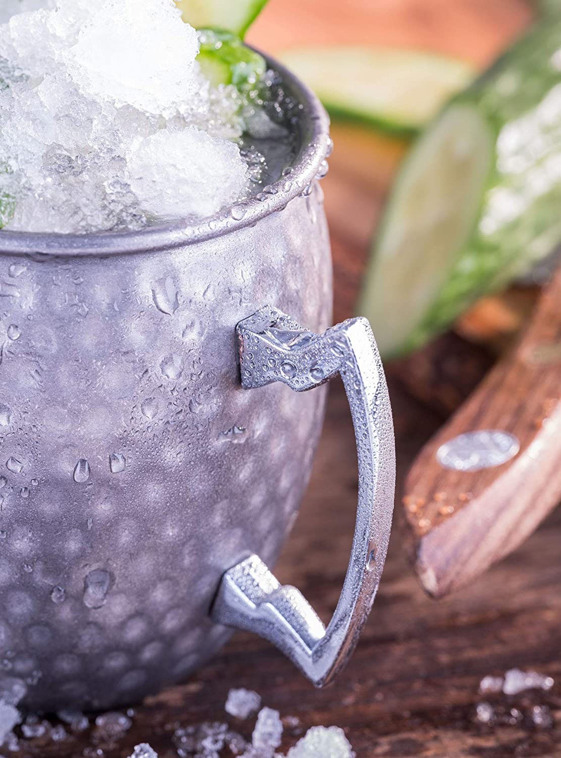 Buddy's Becher »Buddy´s Bar«, (4 tlg.), Moscow Mule Becher, 500 ml, hochwert. Edelstahl, Hammerschlag-Effekt