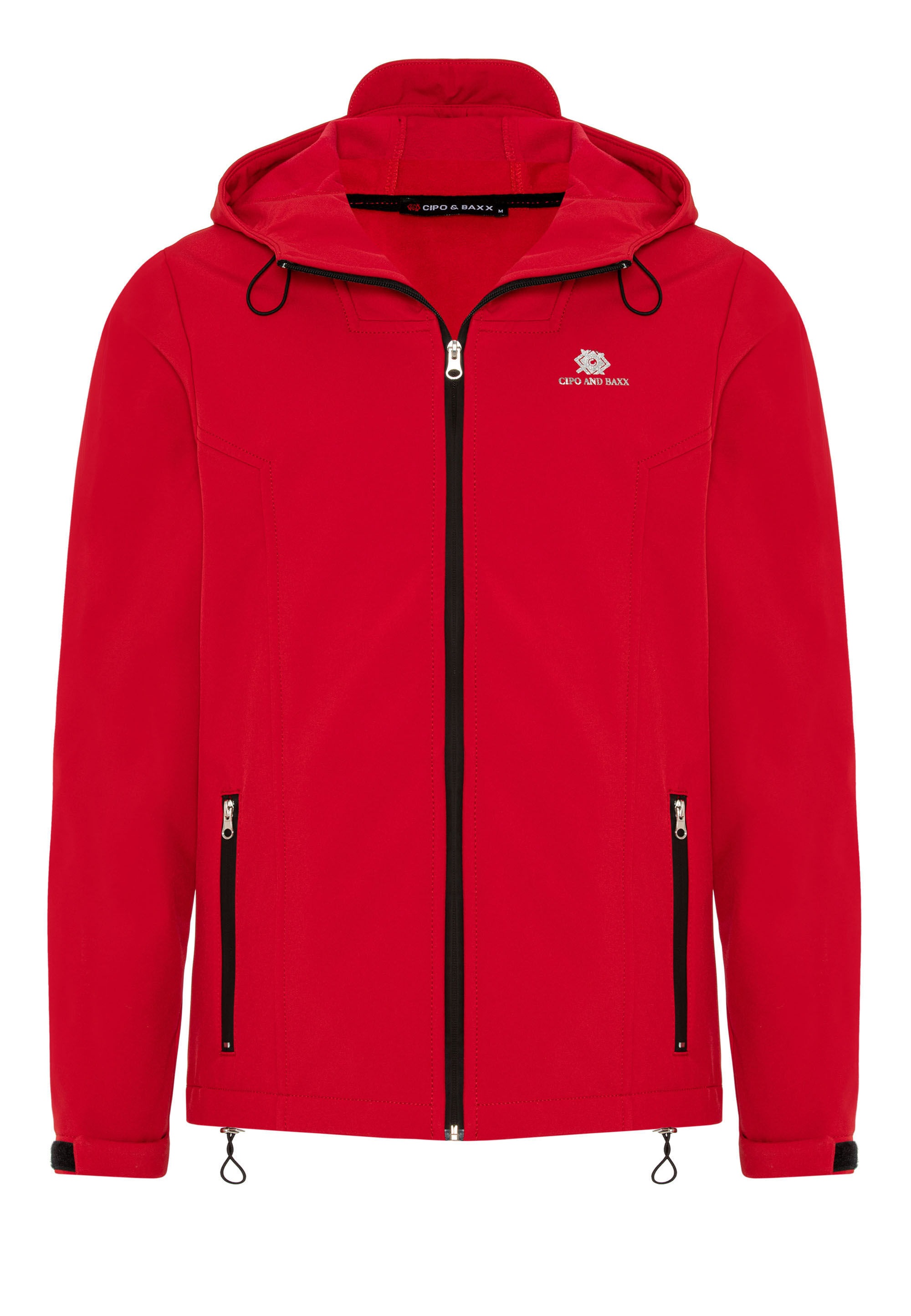 Cipo & Baxx Funktionsjacke »Jacke« mit Kapuze im unifarbenen Look