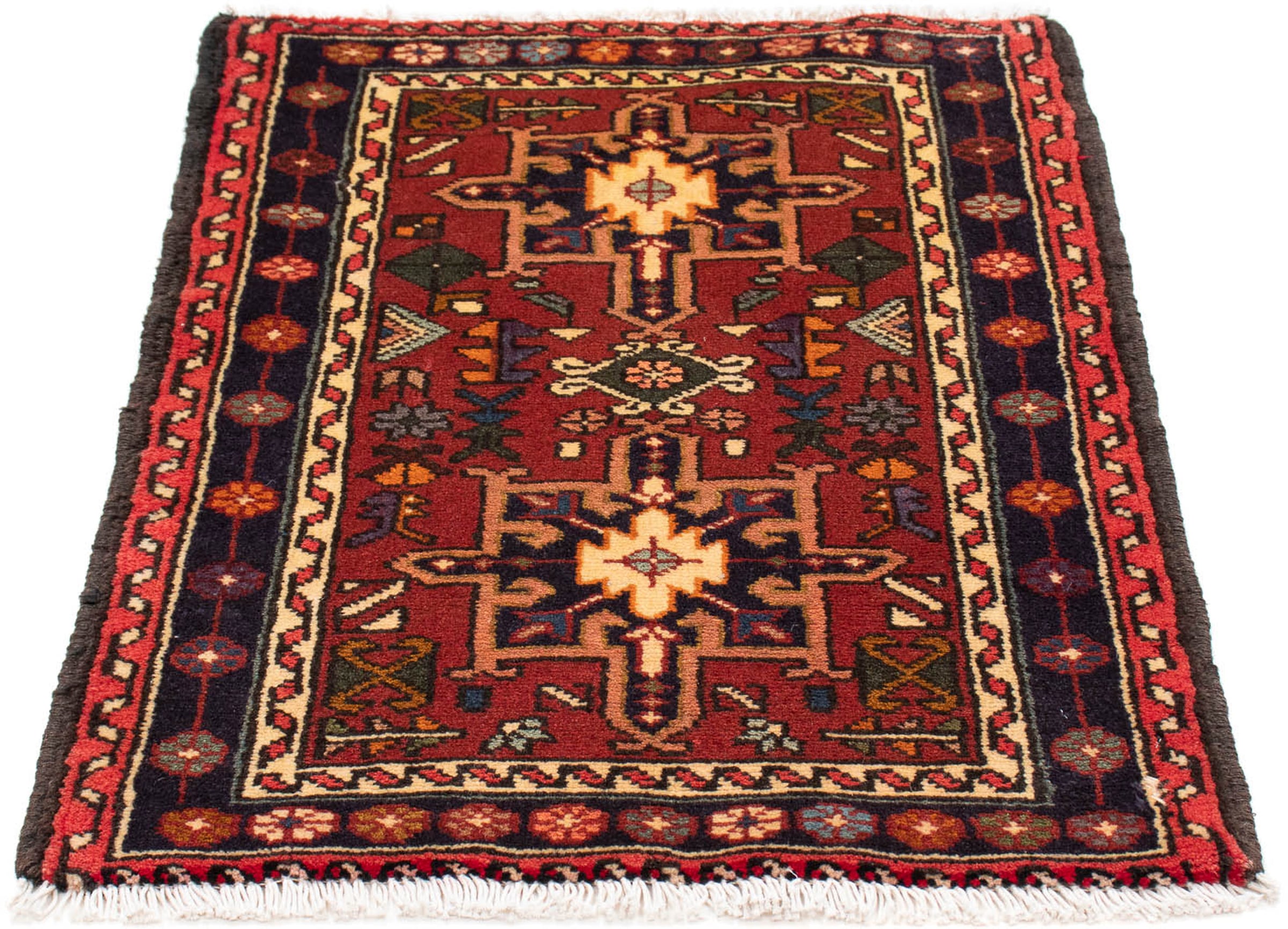 morgenland Orientteppich "Perser - Nomadic - 100 x 72 cm - braun", rechteckig, 10 mm Höhe, Wohnzimmer, Handgeknüpft, Ein