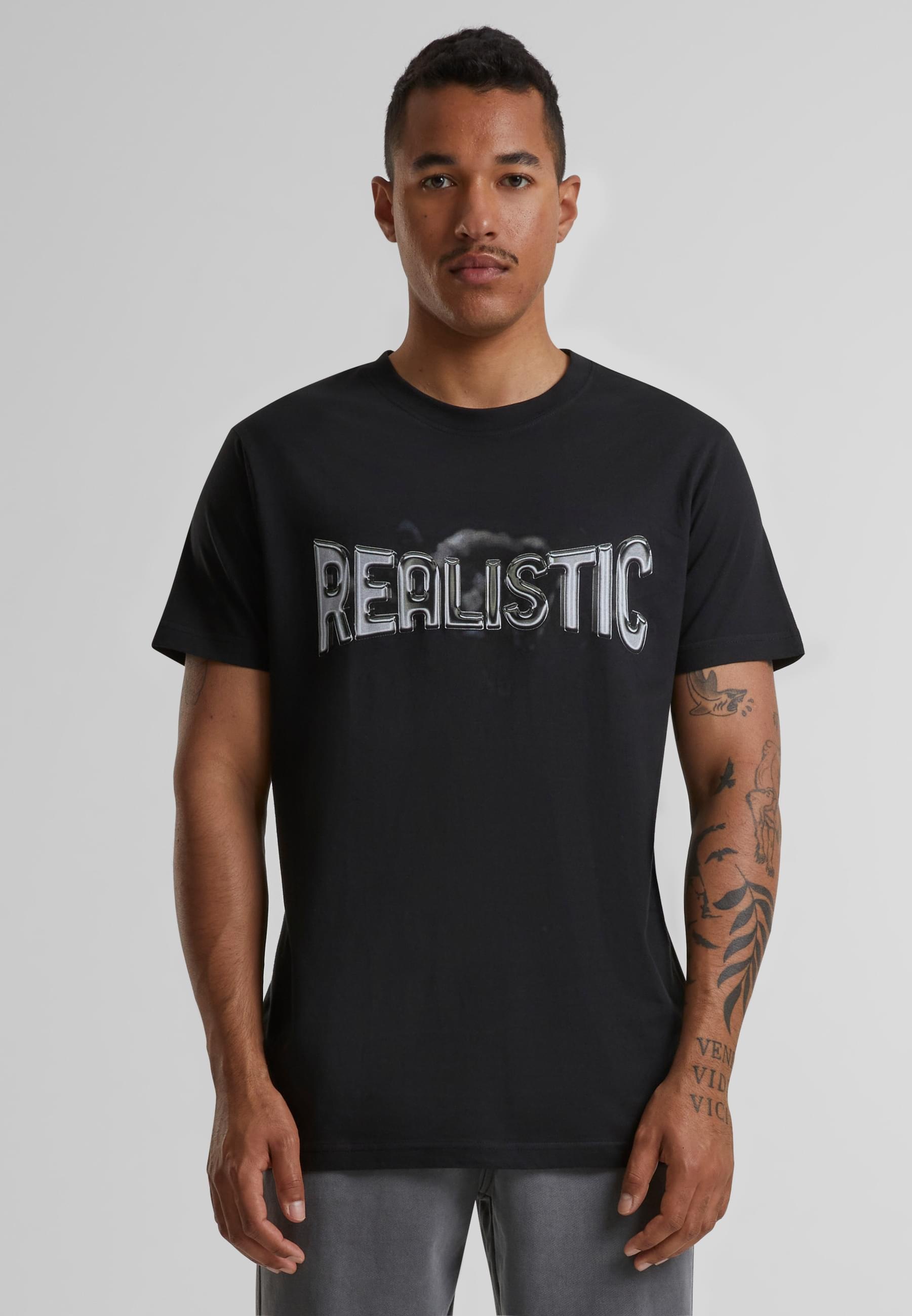 MisterTee T-Shirt »MisterTee Herren Realistic Tee«, (1 tlg.)