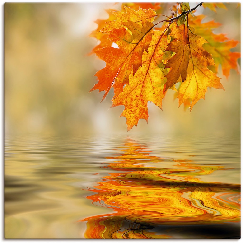 Artland Wandbild »Herbstblatt«, Blätter, (1 St.)