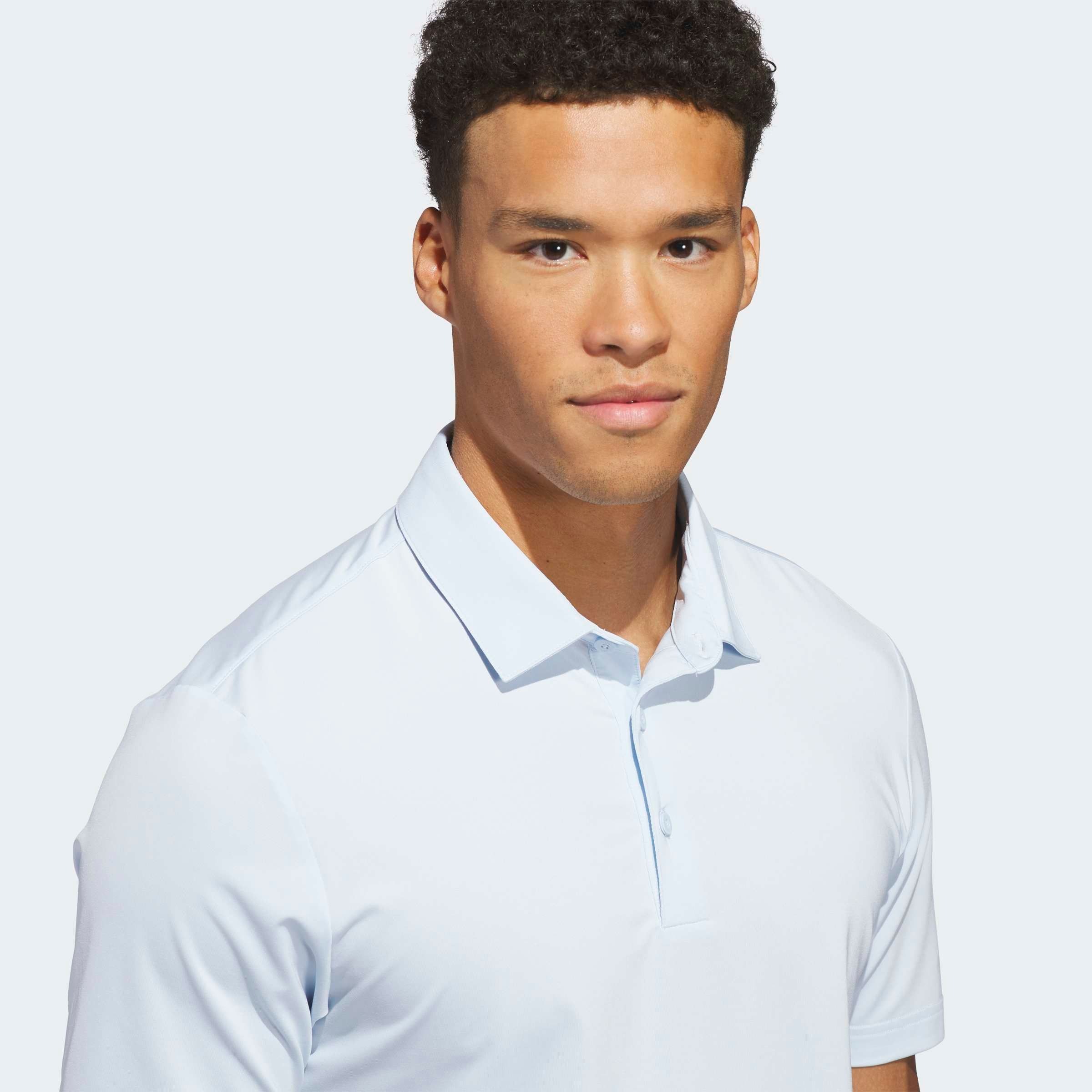 Poloshirt ADIDAS PERFORMANCE "ULTIMATE365 SOLID", Herren, Gr. XXL, crystal sky, Obermaterial: 88% Polyester, 12% Elasthan, Shirts 3