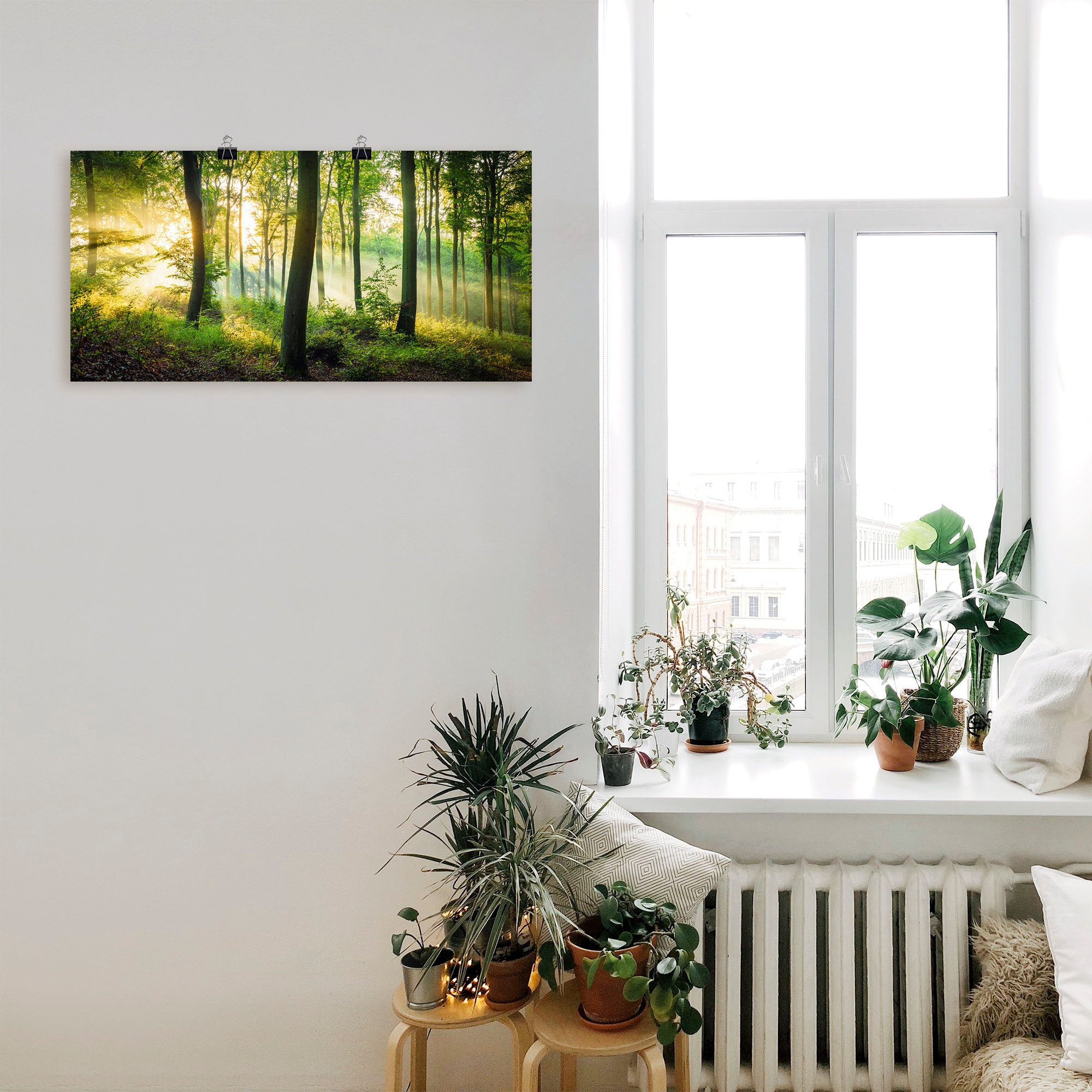 Artland Wandbild »Herbst im Wald II«, Waldbilder, (1 St.), als Alubild, Outdoorbild, Leinwandbild, Poster, Wandaufkleber