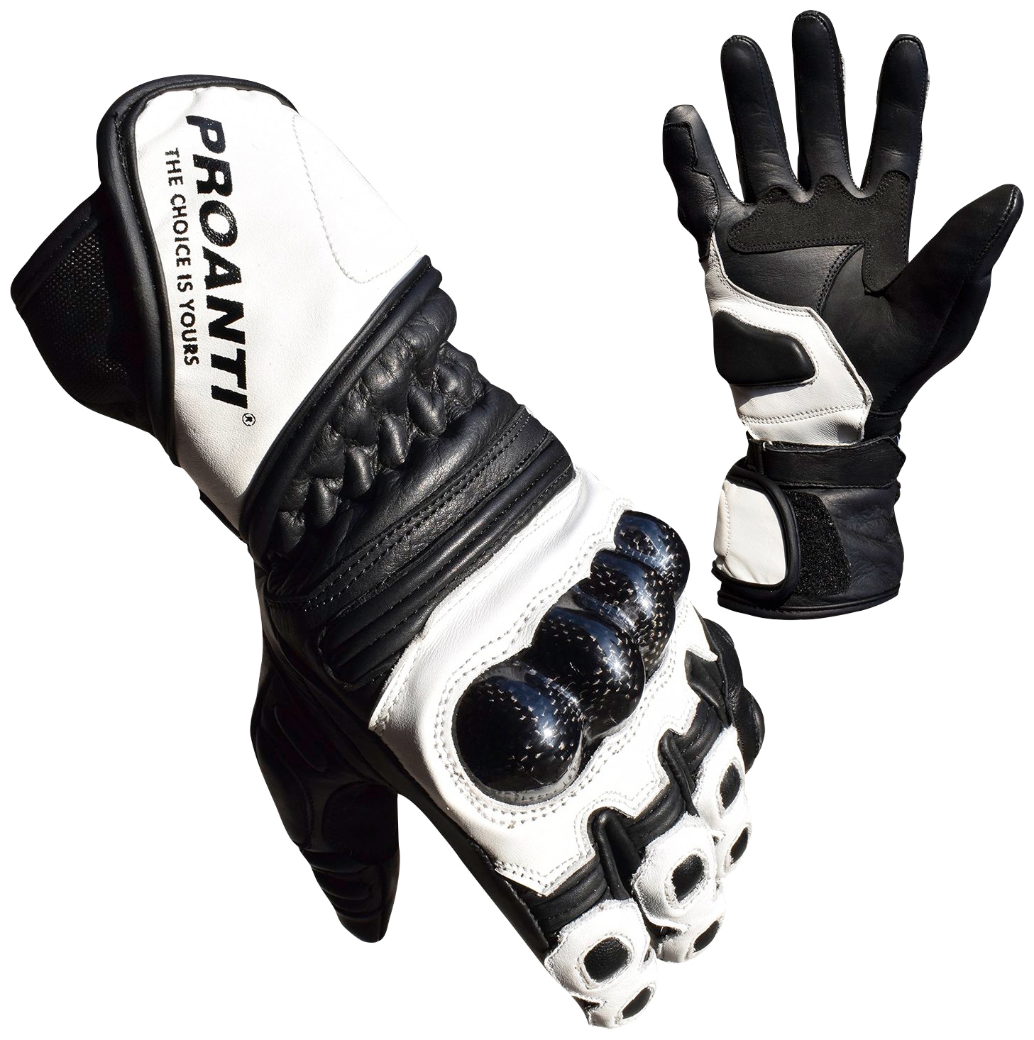 Motorradhandschuhe, Race Leder